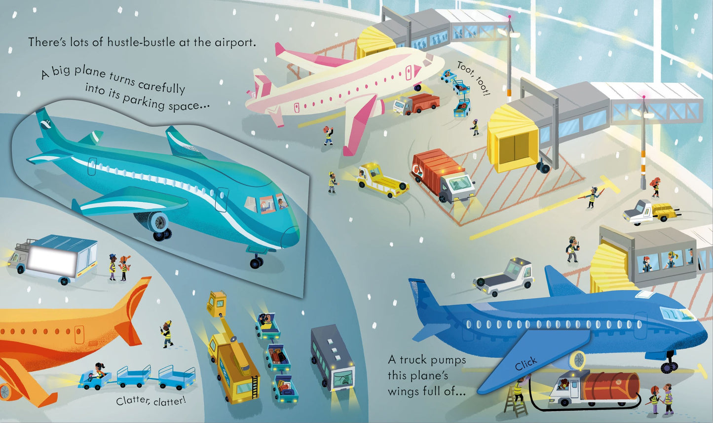 Carte clapete copii - Peep Inside How A Plane Works, Usborne