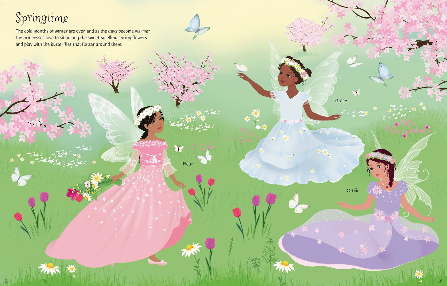 Carte stickere - Sticker Dolly Dressing  Fairy Princesses, Usborne
