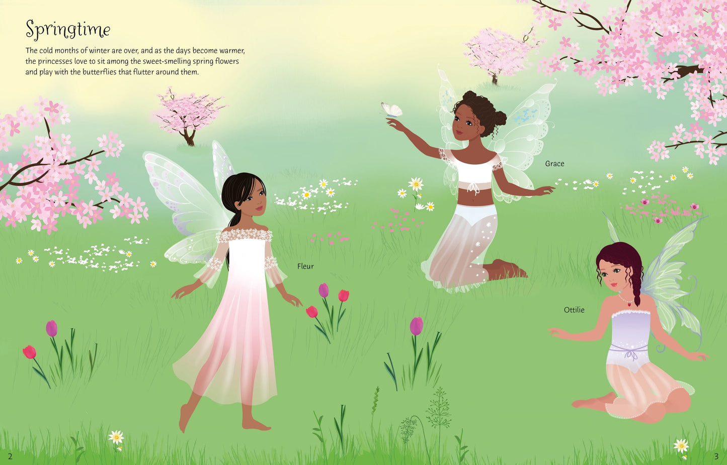 Carte stickere - Sticker Dolly Dressing  Fairy Princesses, Usborne