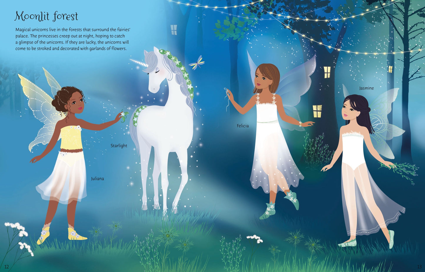 Carte stickere - Sticker Dolly Dressing  Fairy Princesses, Usborne