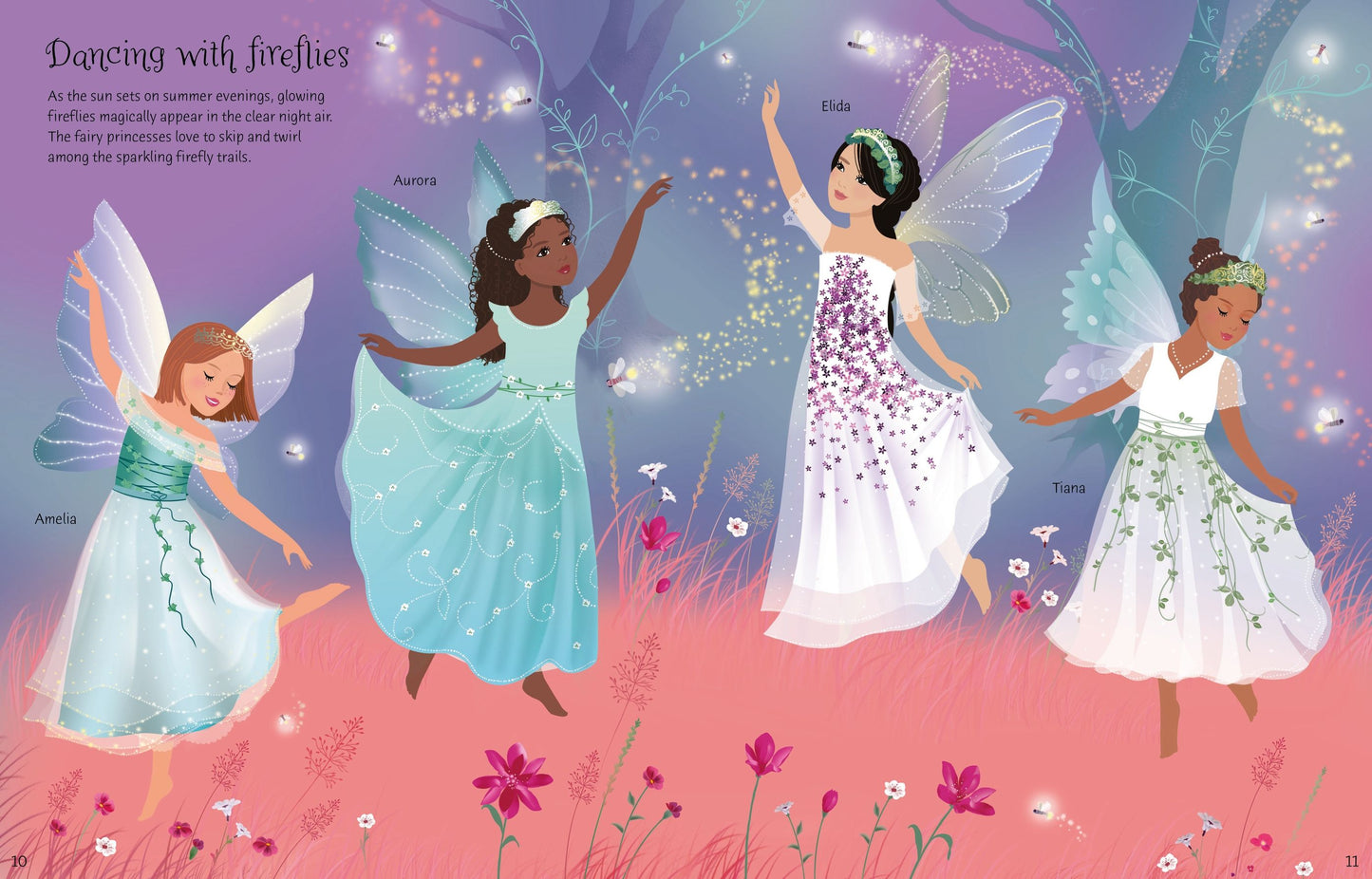 Carte stickere - Sticker Dolly Dressing  Fairy Princesses, Usborne