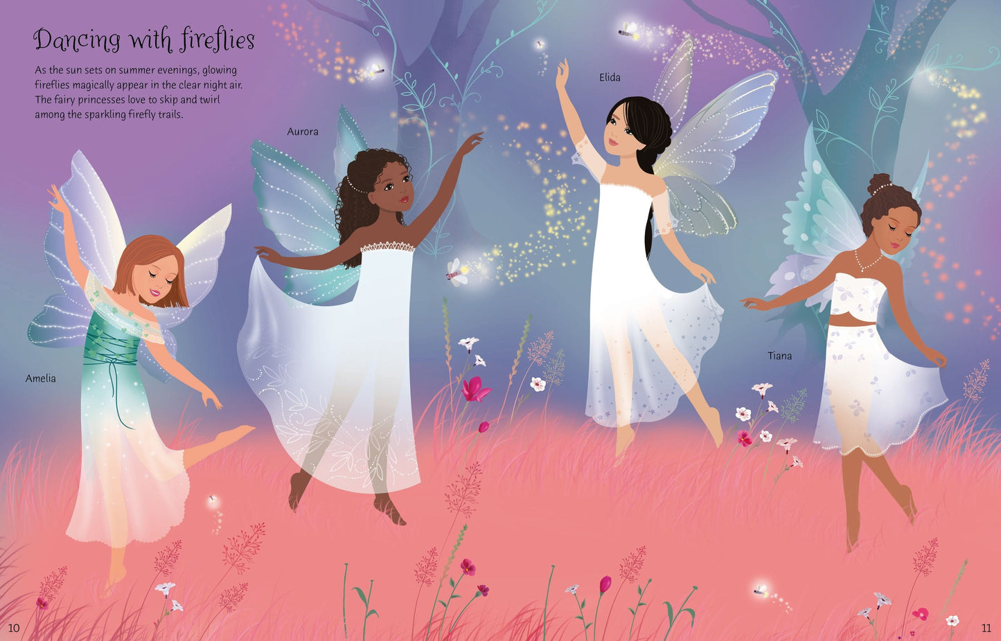 Carte stickere - Sticker Dolly Dressing  Fairy Princesses, Usborne