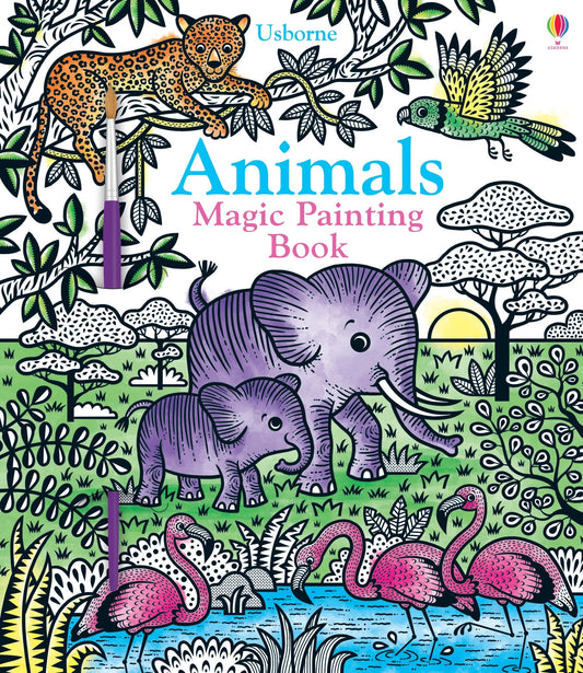 Carte pictura cu apa - Animals Magic Painting Book, Usborne