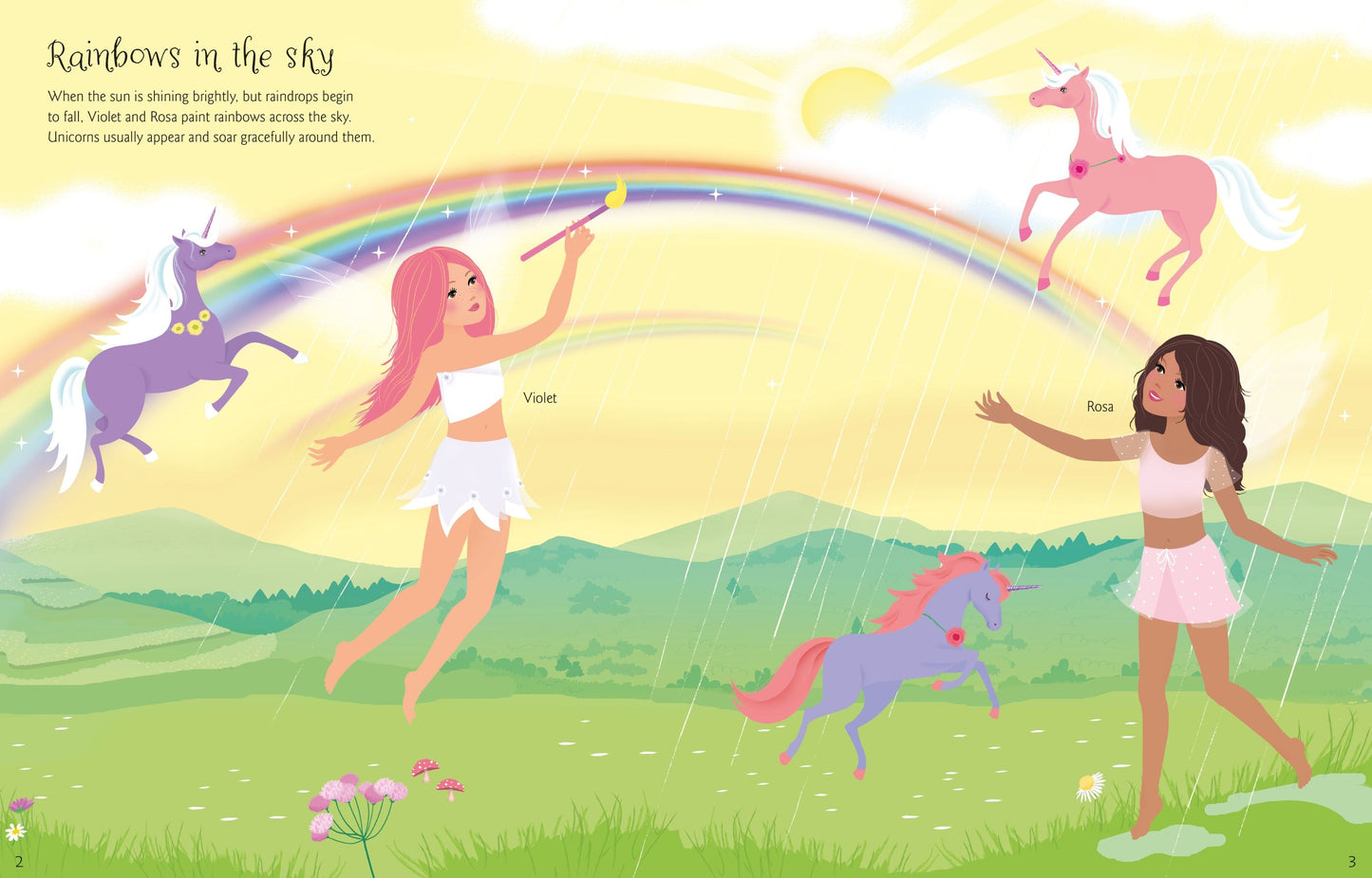 Carte stickere - Sticker Dolly Dressing  Unicorns, Usborne