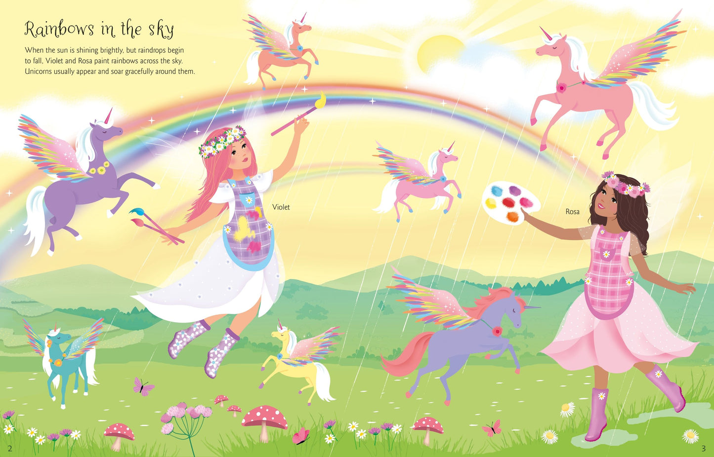 Carte stickere - Sticker Dolly Dressing  Unicorns, Usborne
