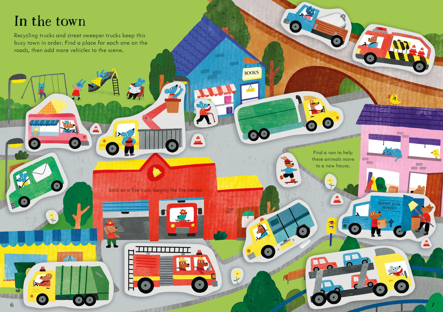 Carte stickere - Little First Stickers Tractors And Trucks, Usborne