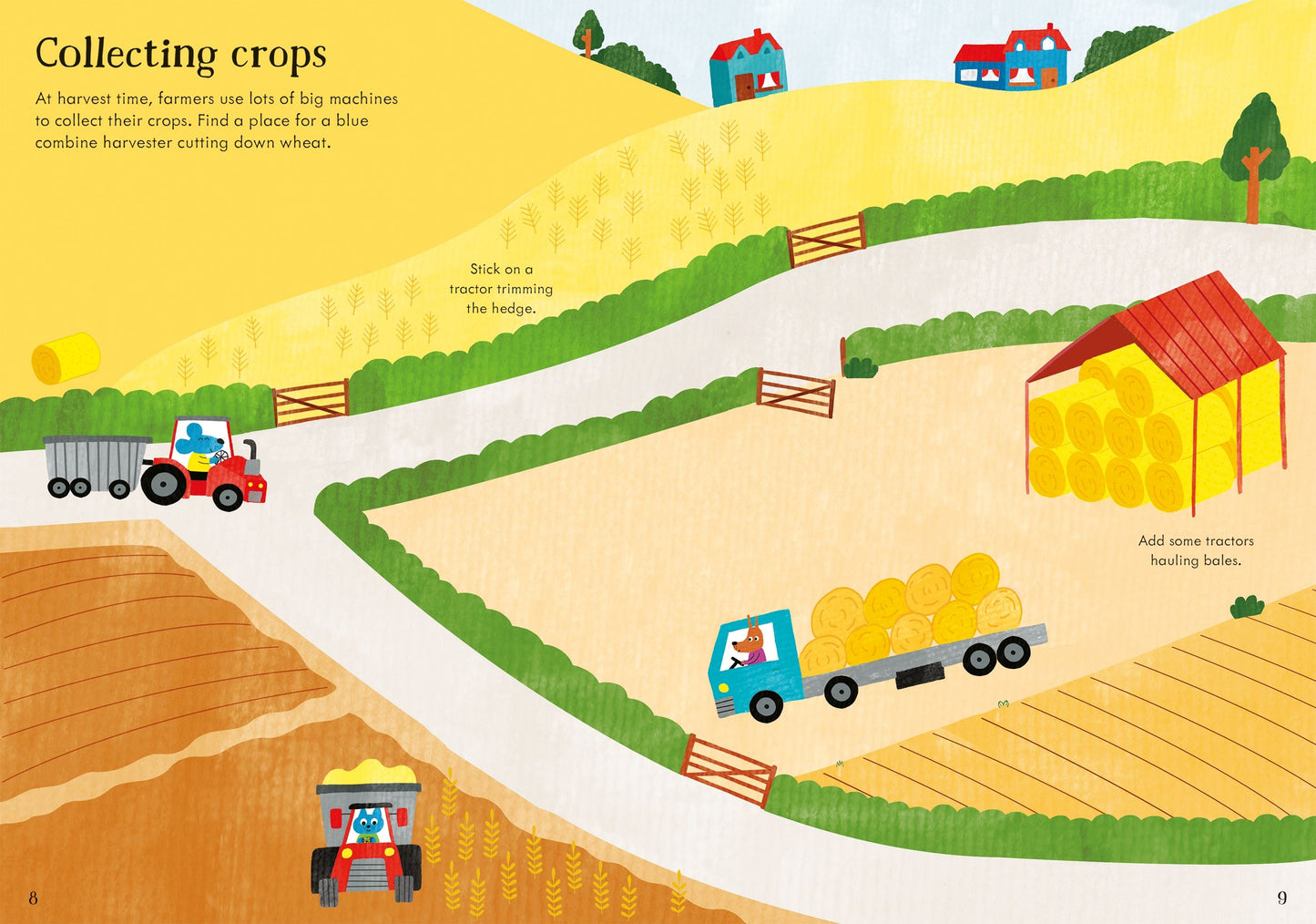 Carte stickere - Little First Stickers Tractors And Trucks, Usborne