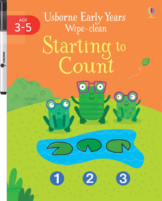 Carte educativa de activitatii - Early Years Wipe-Clean Starting to Count, Usborne