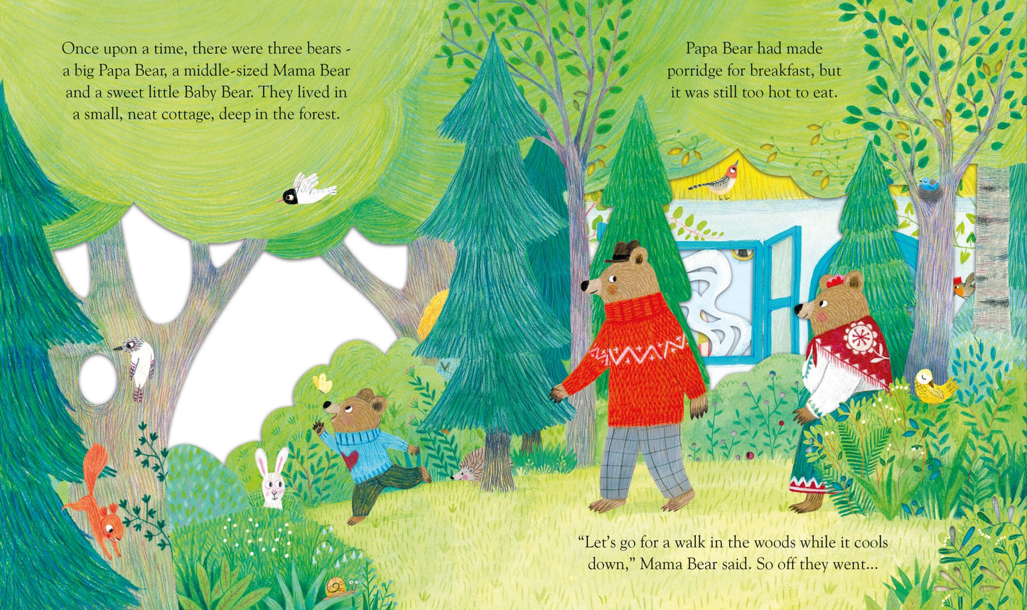 Carte - Peep Inside a Fairy Tale Goldilocks and the Three Bears, Usborne