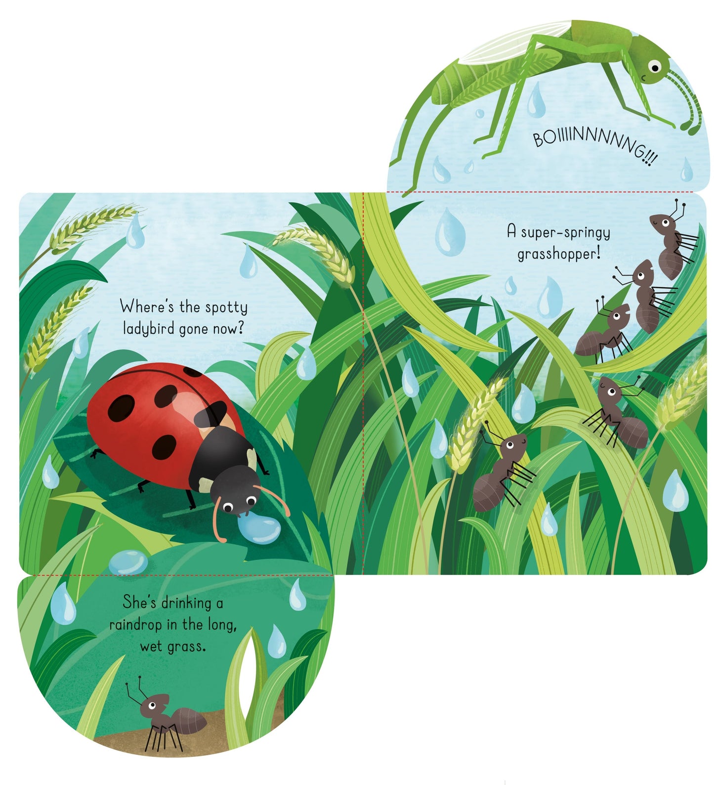 Carte clapete pentru copii - Little Lift and Look Bugs, Usborne, 10 luni+