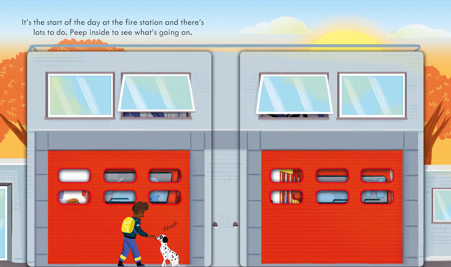 Carte clapete pentru copii - Peep Inside how a Fire Engine works, Usborne