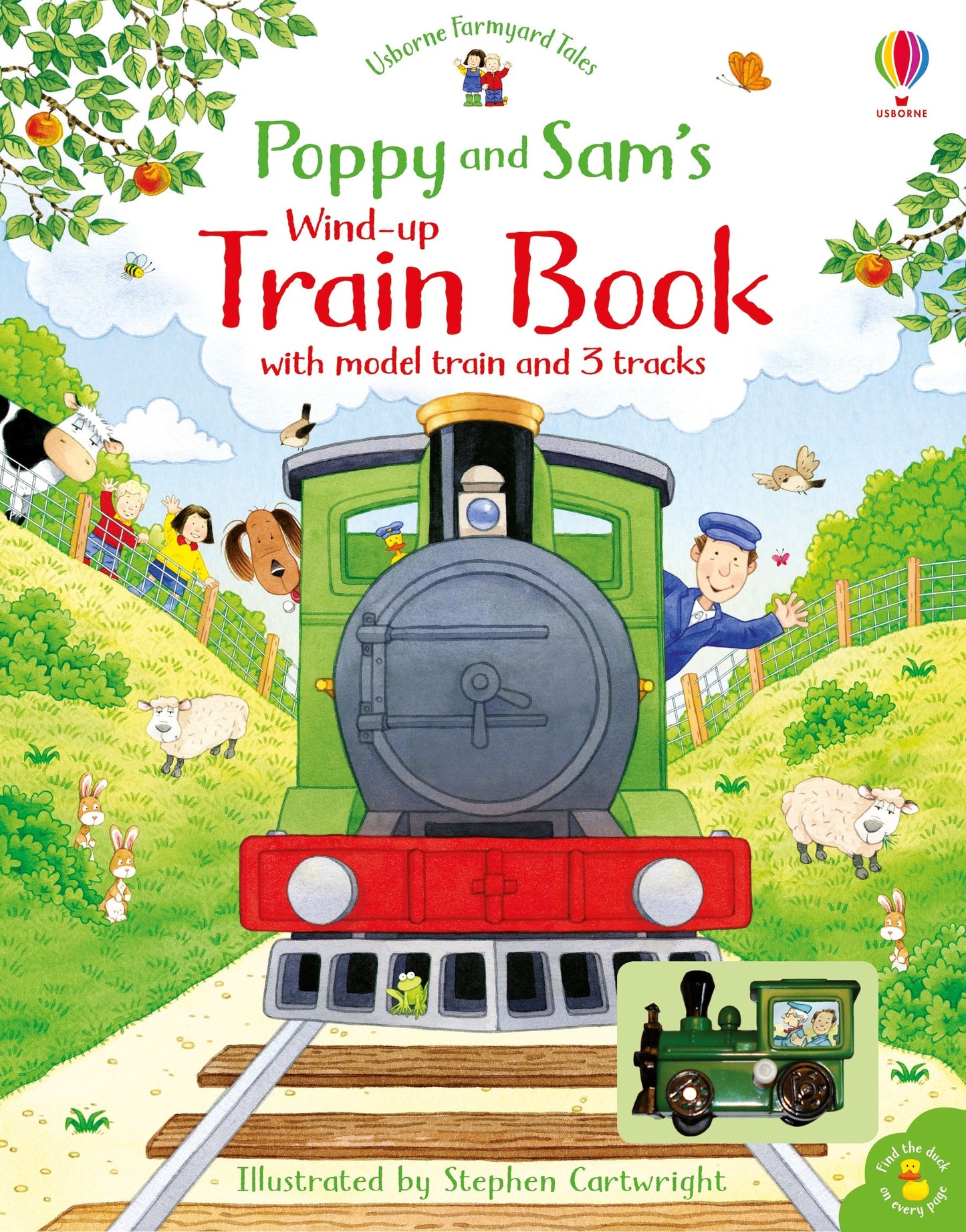 Set puzzle si carte - Poppy and Sam's Wind-up Train Book, Usborne