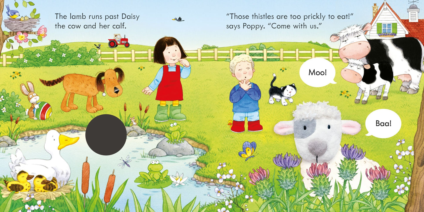 Carte marioneta - Poppy and Sam and the Lamb, Usborne