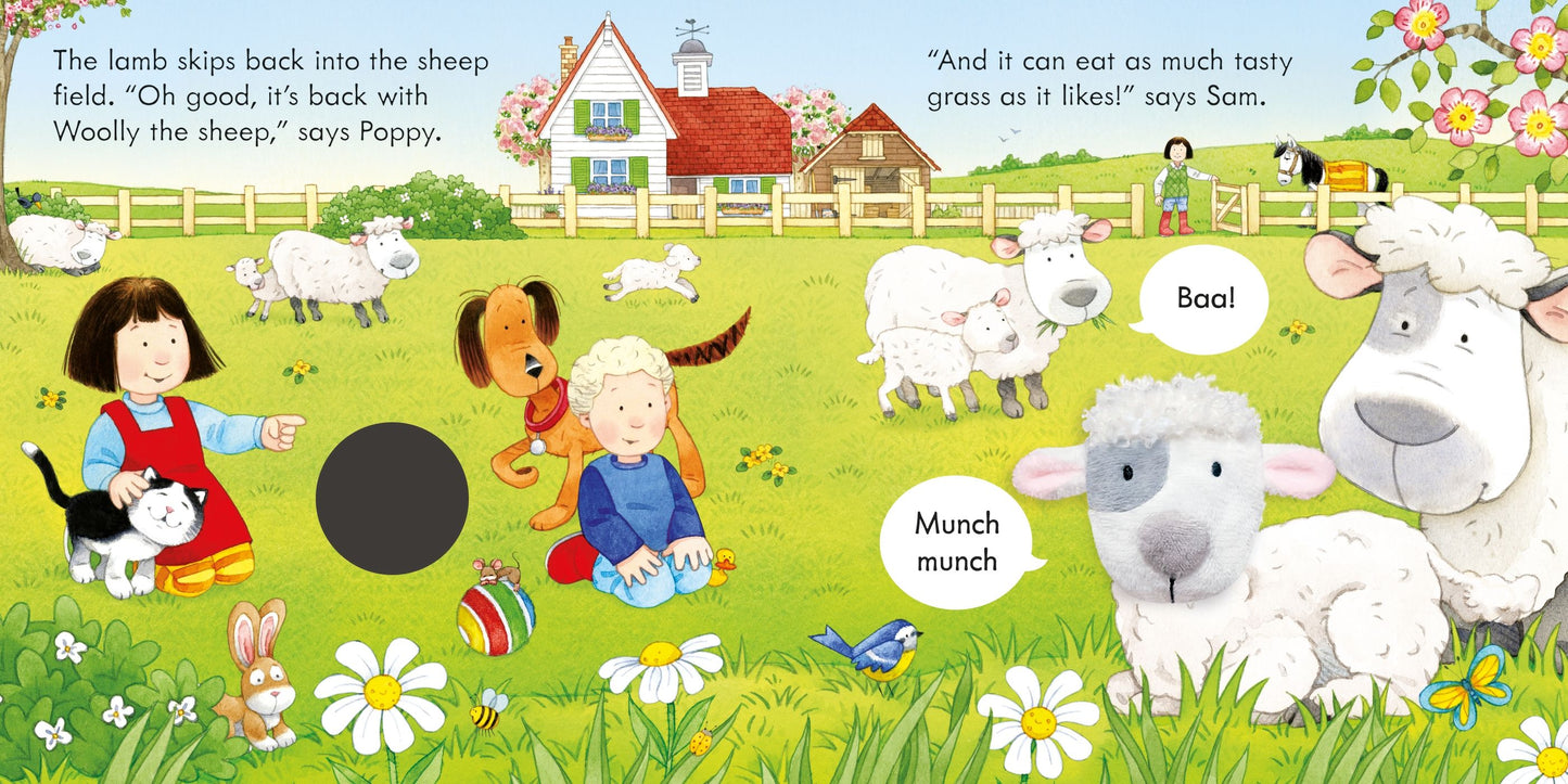 Carte marioneta - Poppy and Sam and the Lamb, Usborne