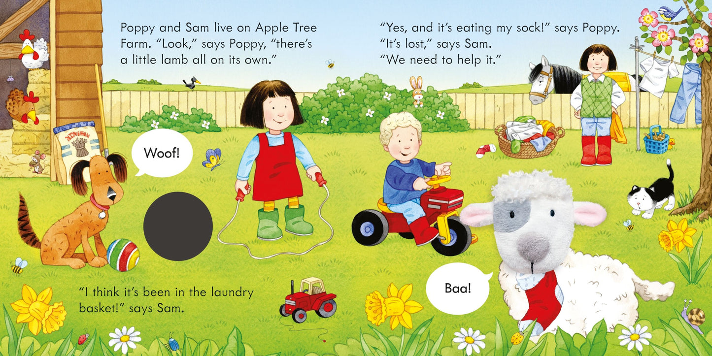 Carte marioneta - Poppy and Sam and the Lamb, Usborne
