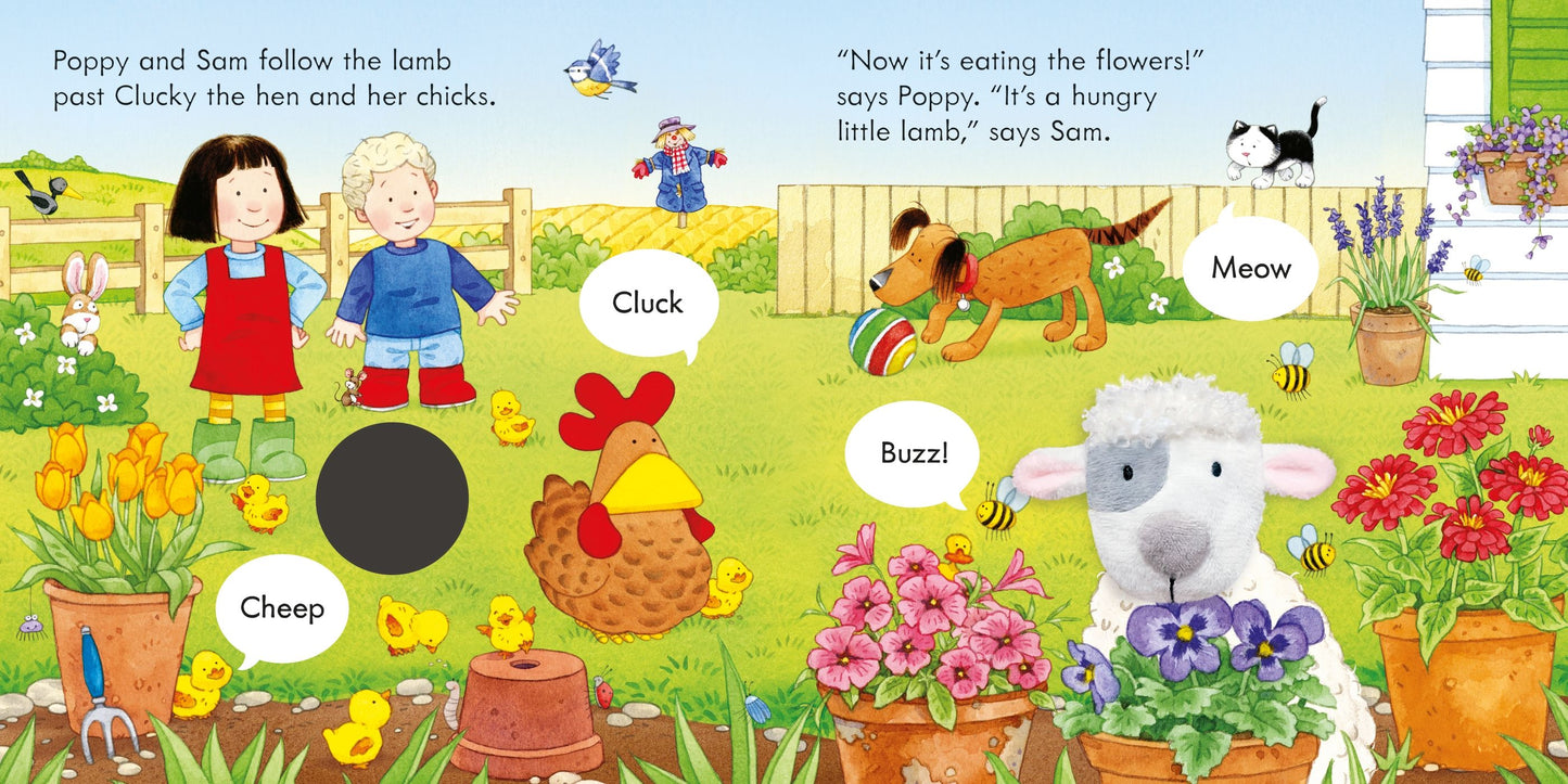 Carte marioneta - Poppy and Sam and the Lamb, Usborne