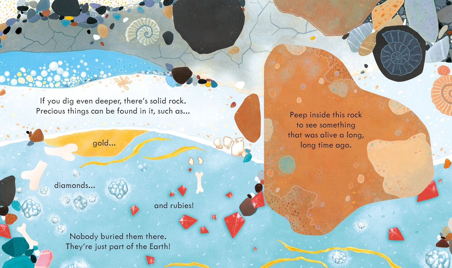 Carte copii - Peep Inside Under the Ground, Usborne, 3 ani+