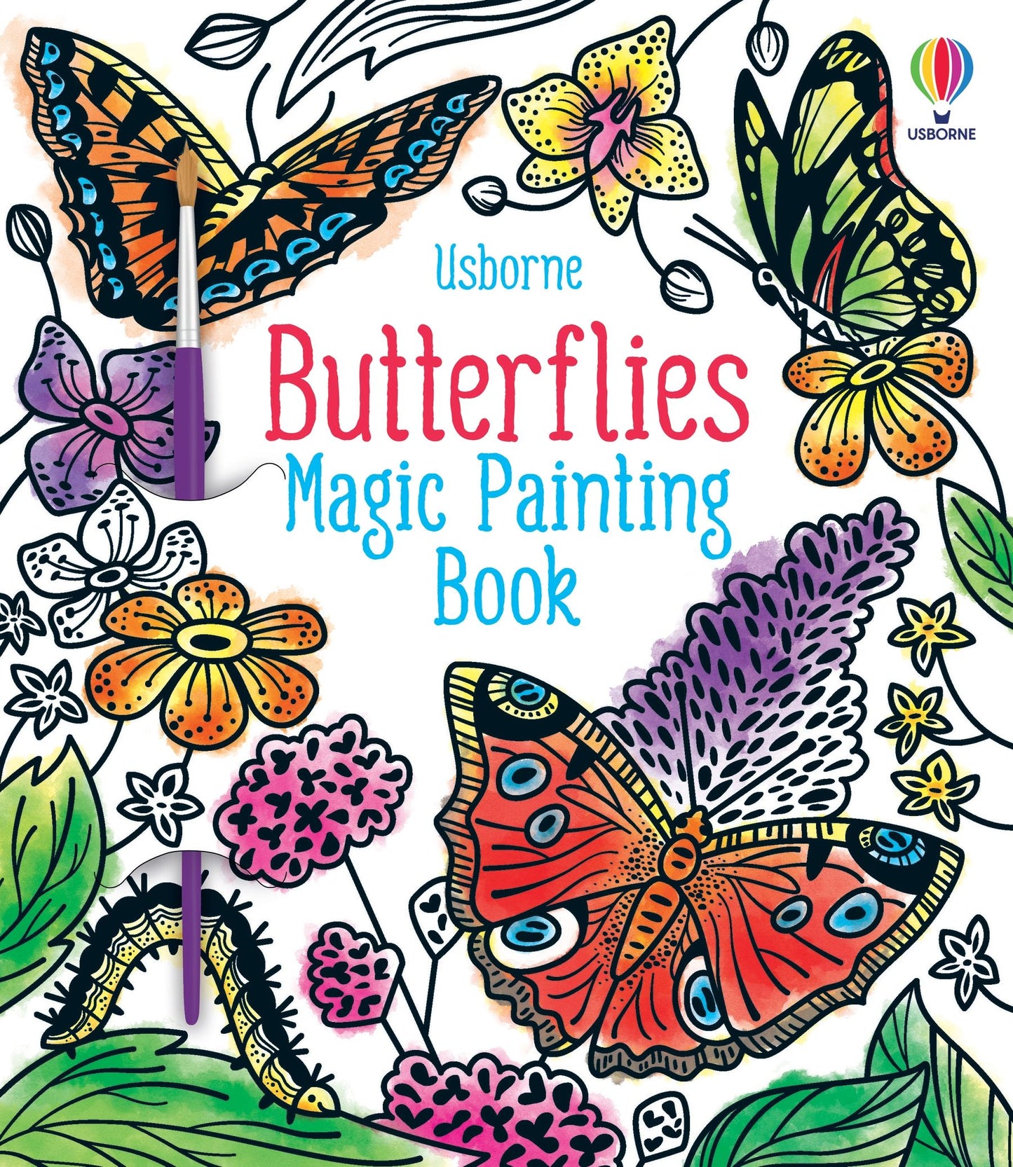 Carte pictura cu apa - Magic Painting Butterflies, Usborne
