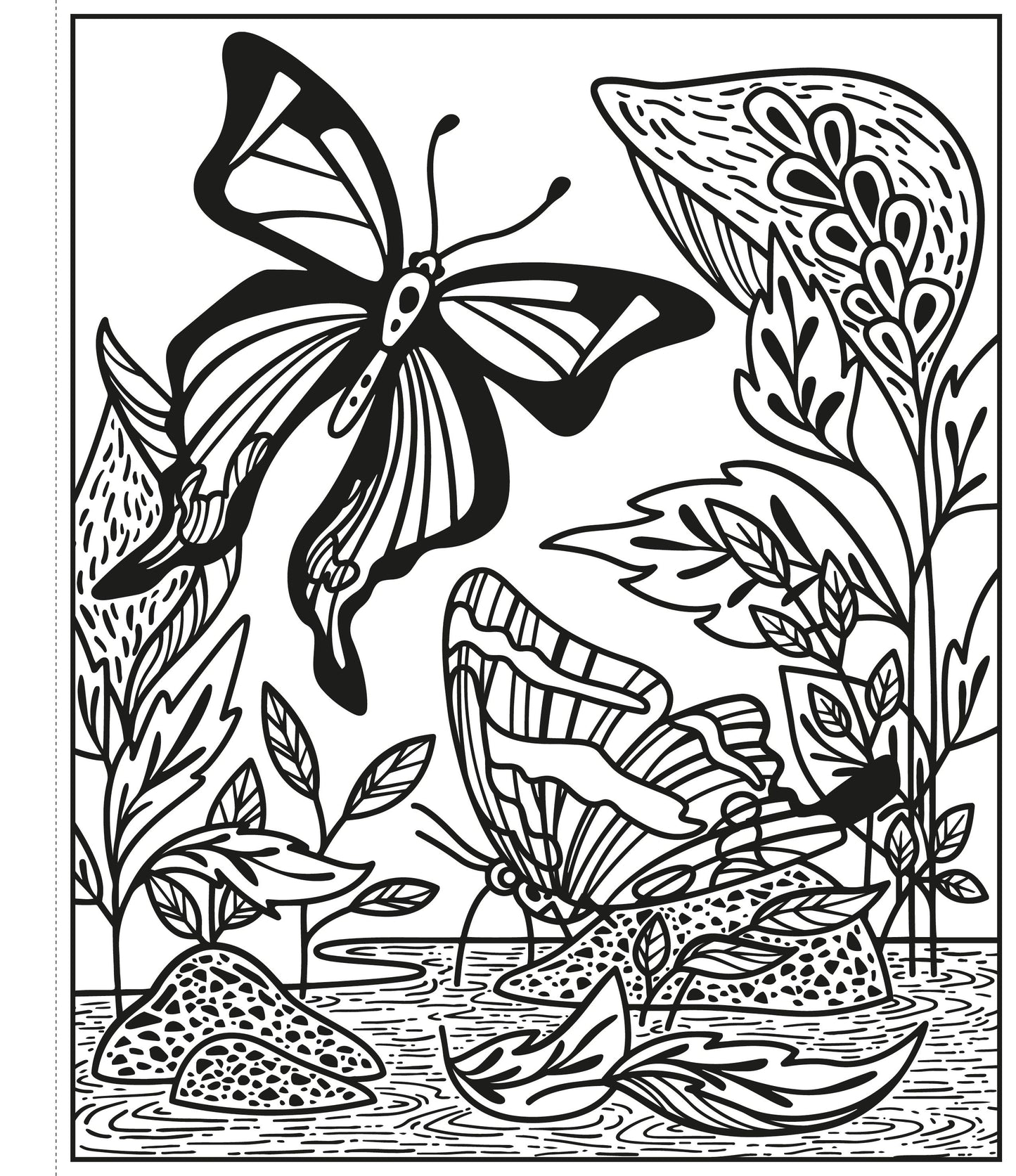 Carte pictura cu apa - Magic Painting Butterflies, Usborne
