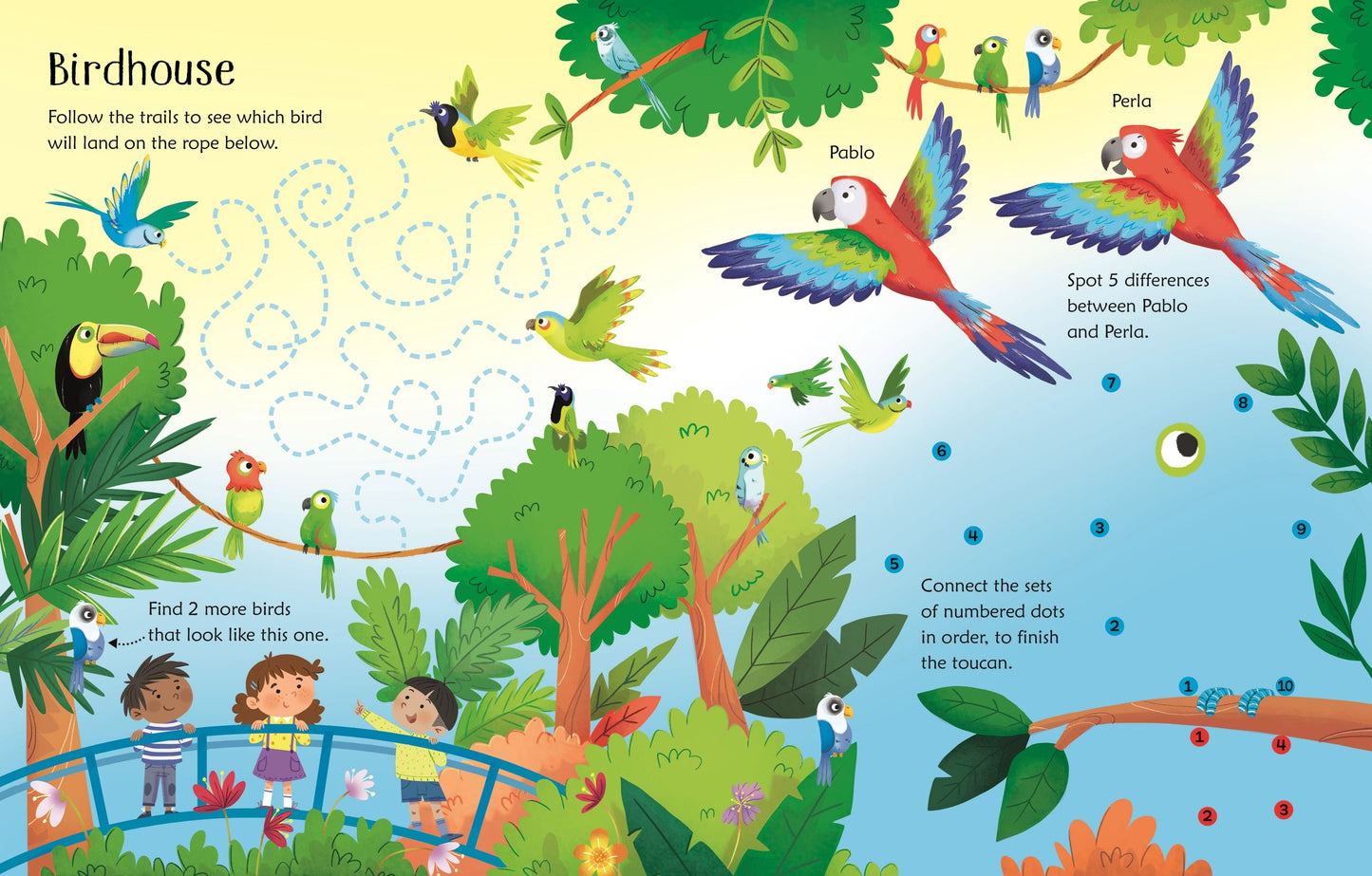 Carte educativa de activitati scrie și șterge - Wipe-Clean Zoo Activities, Usborne