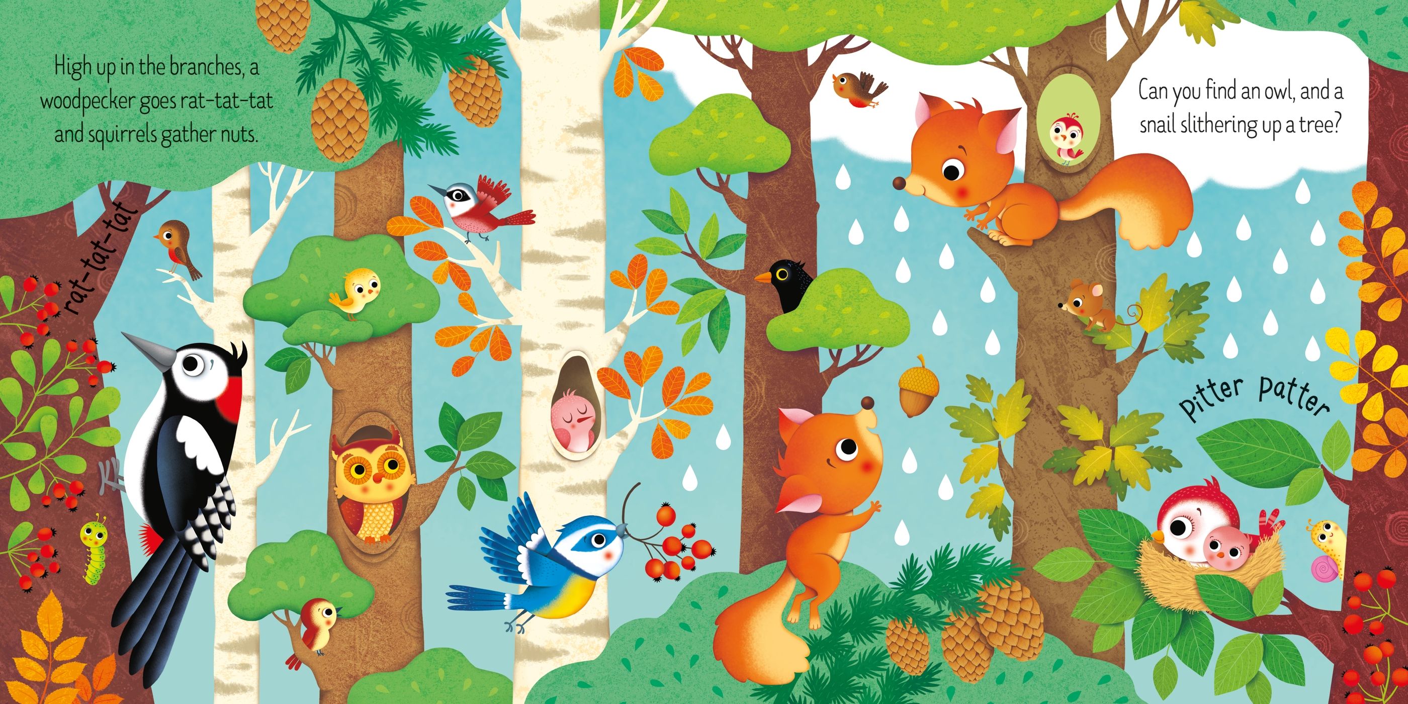Set puzzle si carte - Usborne Book And 3 Jigsaws: Woodland