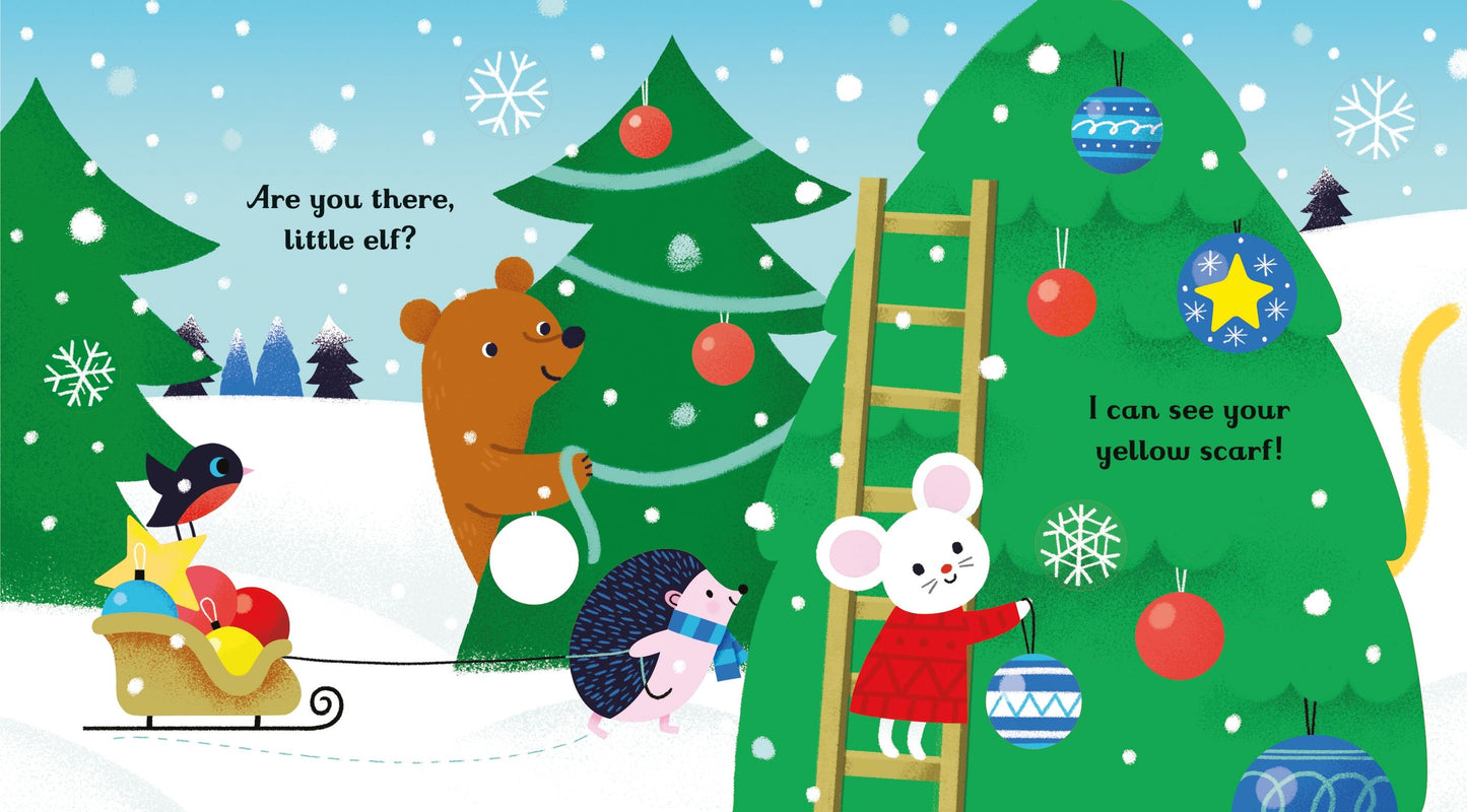 Carte copii - Little Peep-Through Books Are You There Little Elf?, Usborne