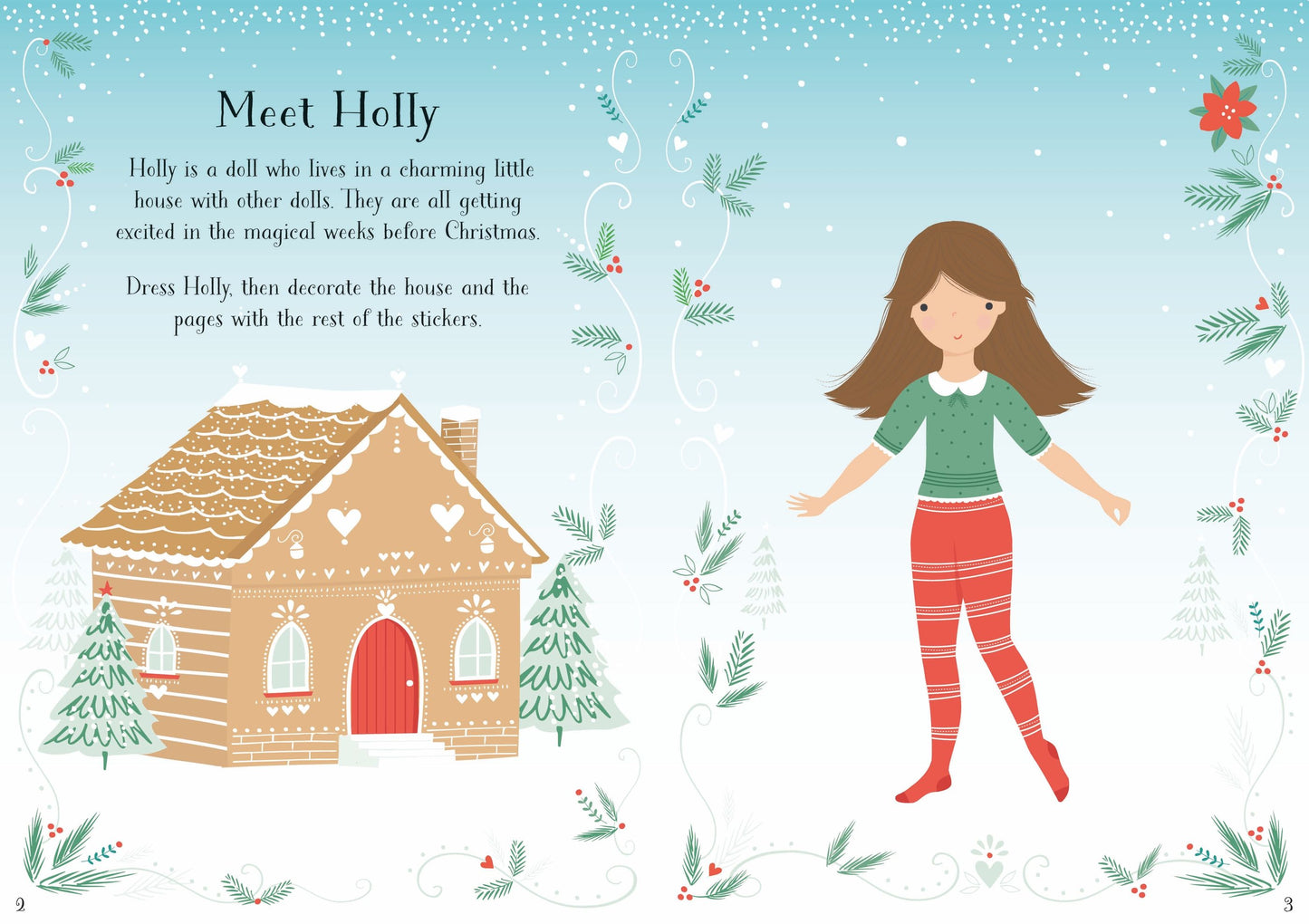 Carte stickere - Sdd Little Sticker Dolly Dressing Christmas, Usborne
