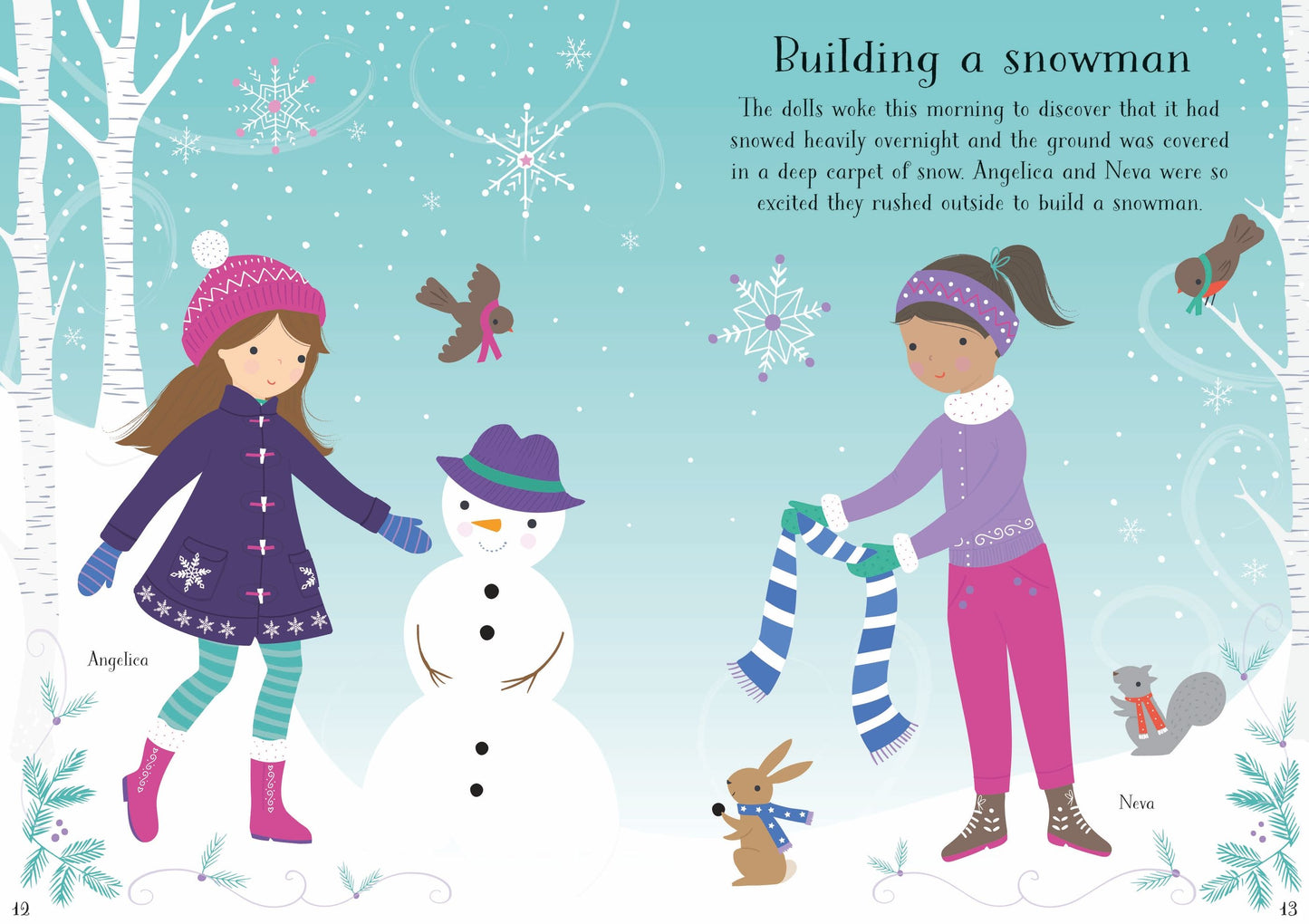 Carte stickere - Sdd Little Sticker Dolly Dressing Christmas, Usborne