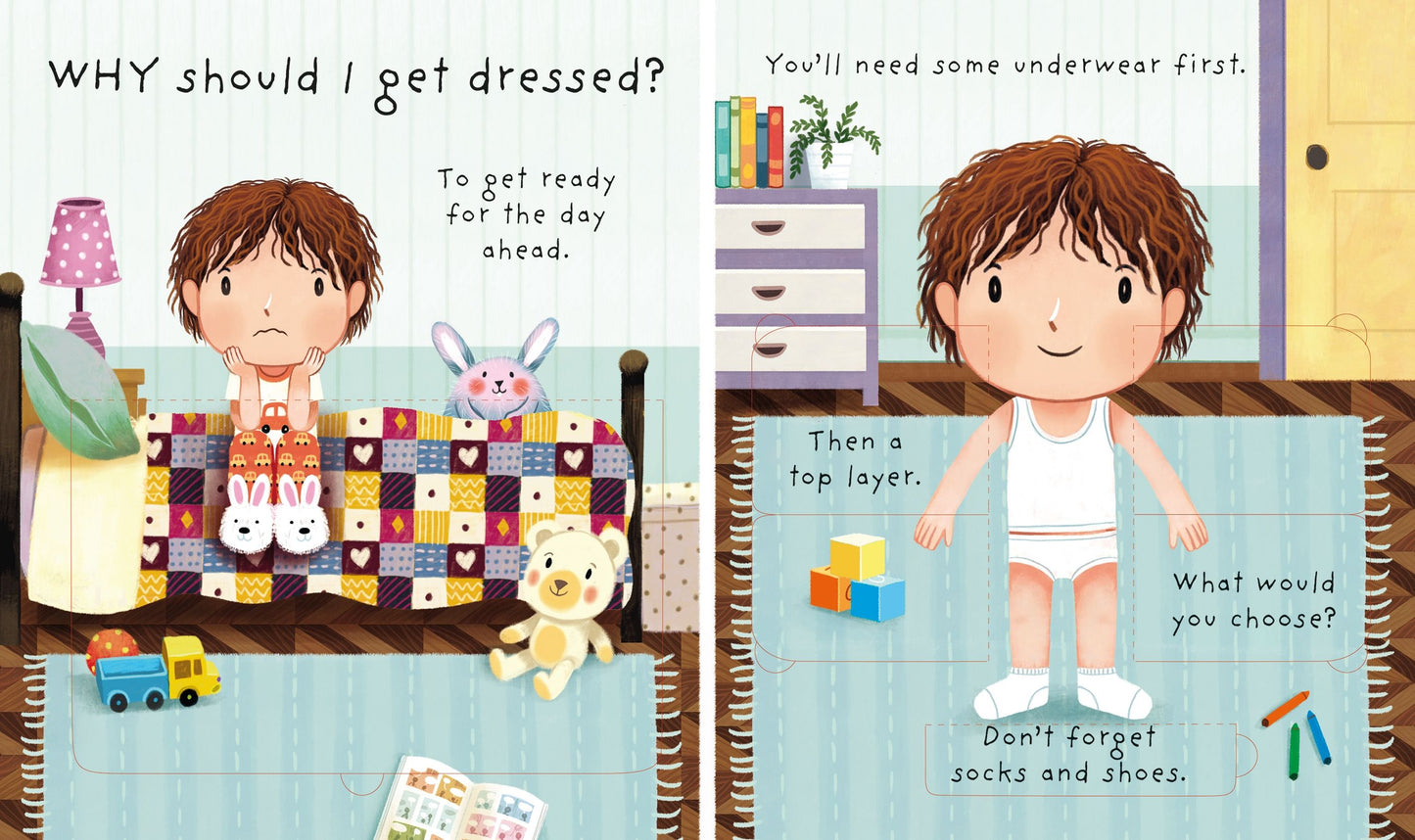 Carte clapete pentru copii - Very First Questions and Answers Why should I get dressed?, Usborne