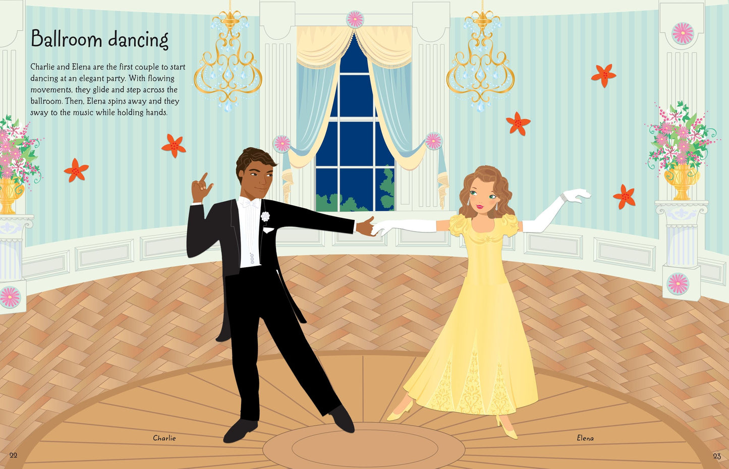 Carte stickere - Sticker Dolly Dressing  Dancers, Usborne