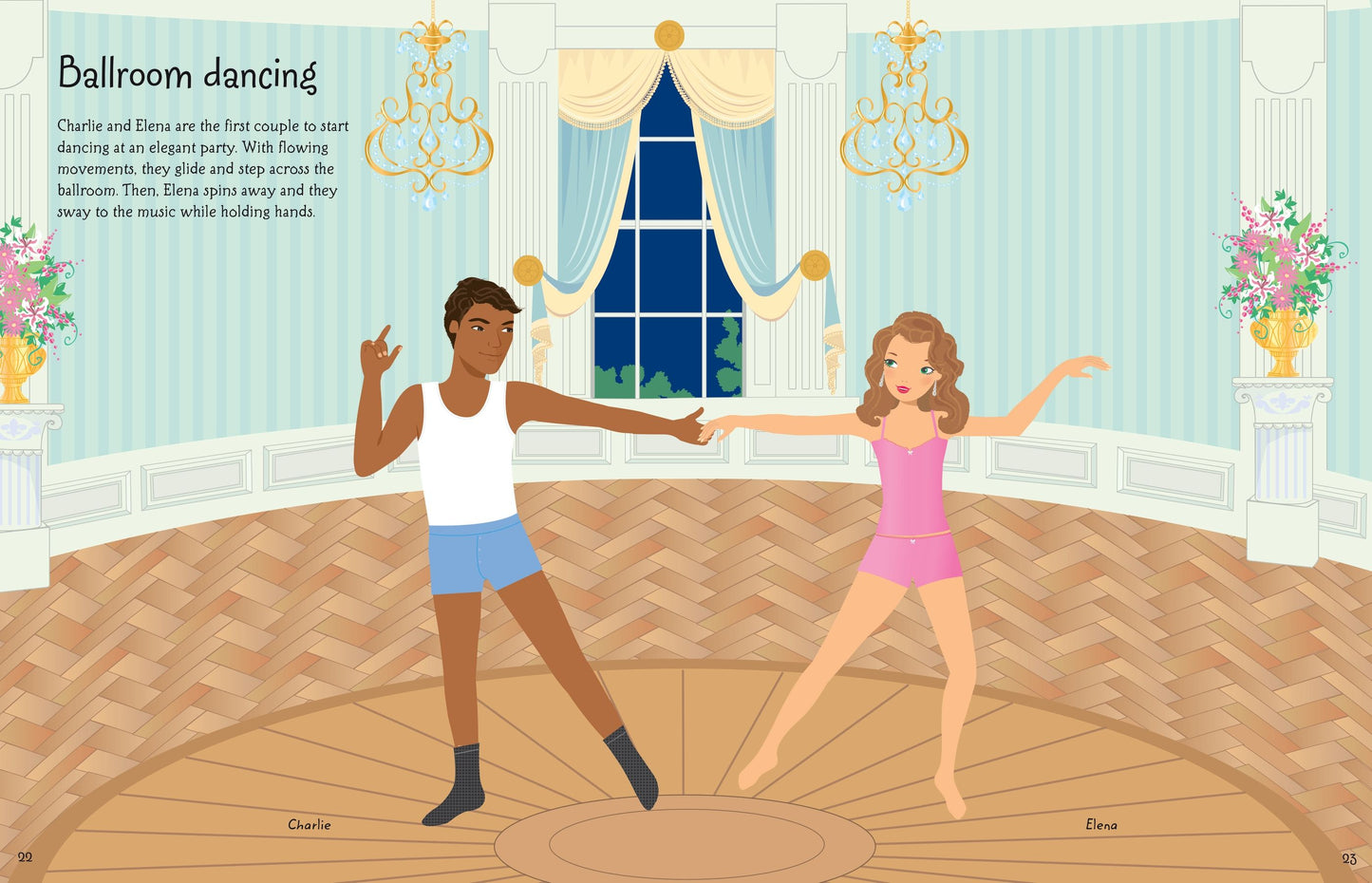 Carte stickere - Sticker Dolly Dressing  Dancers, Usborne