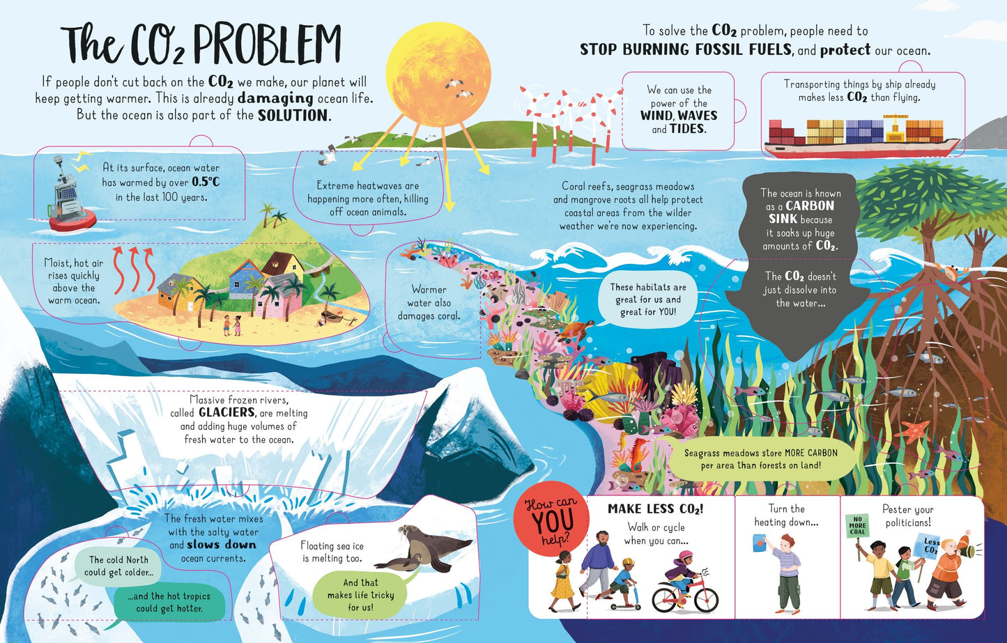 Carte clapete copii - Lift the flap Looking After Our Ocean, Usborne