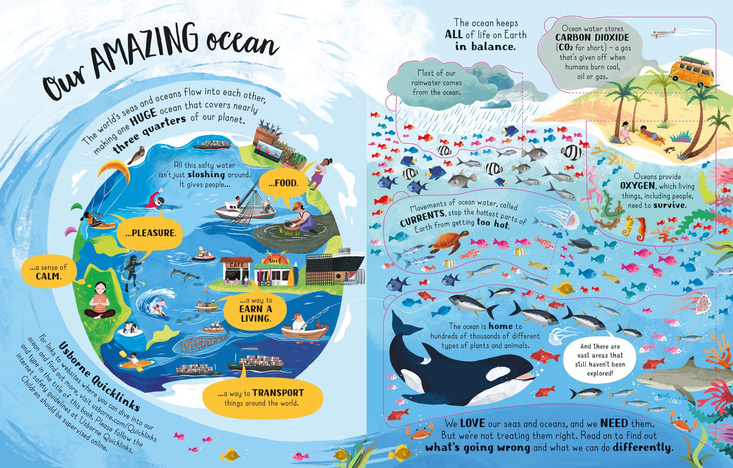 Carte clapete copii - Lift the flap Looking After Our Ocean, Usborne