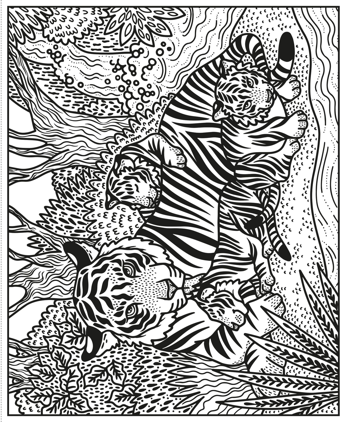 Carte pictura cu apa - Wild Animals Magic Painting Book, Usborne