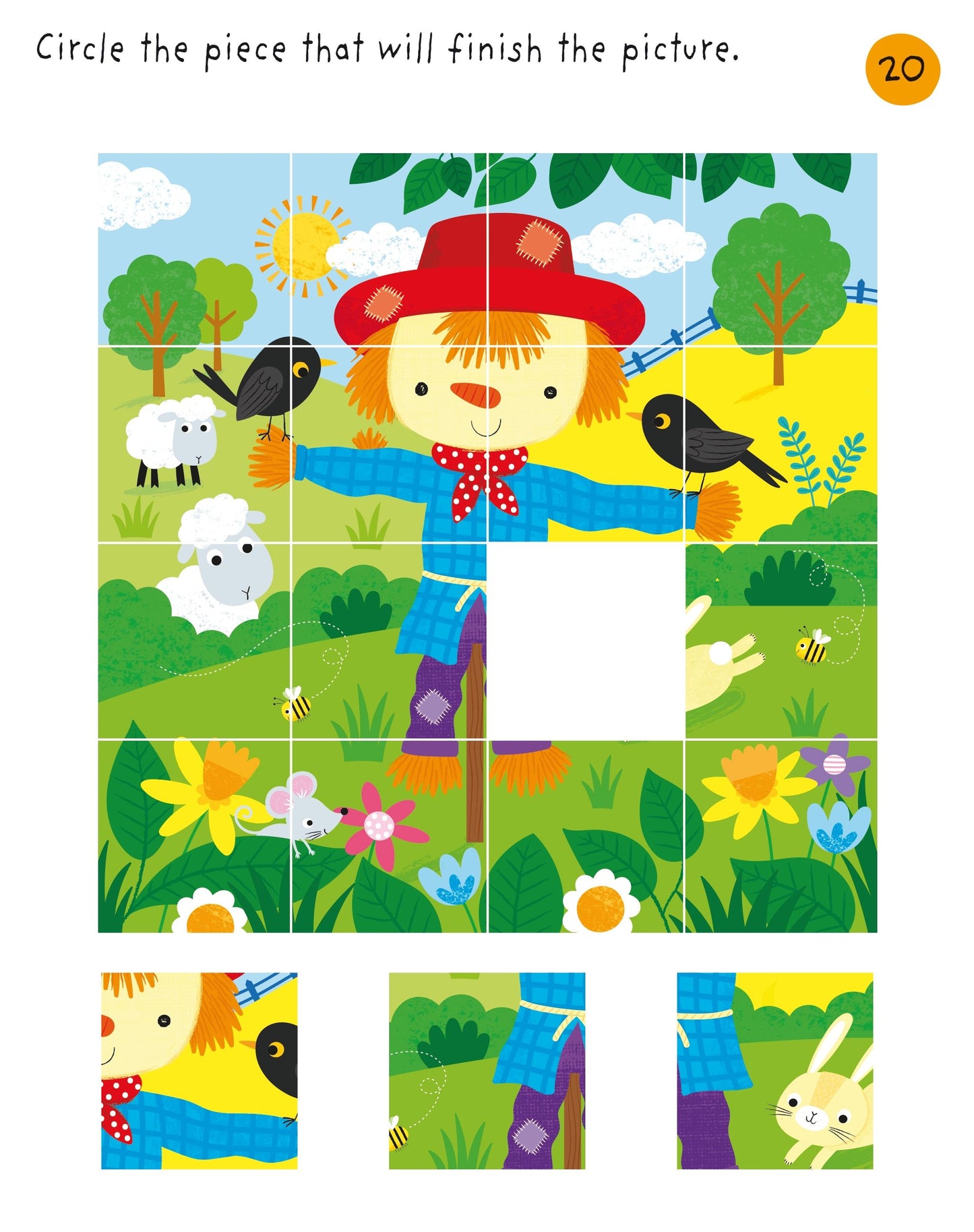 Carte copii - Little Children's Farm Puzzles, Usborne