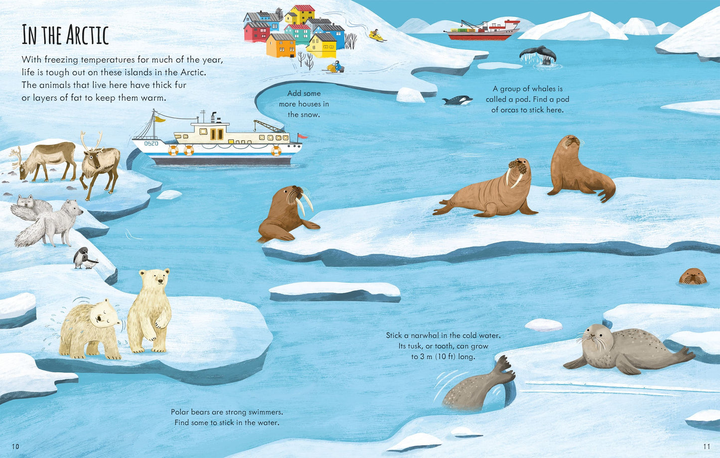 Carte stickere - First Sticker Book Planet Earth, Usborne