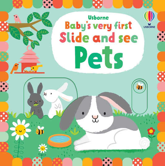 Carte copii - Baby'S Very First Slide And See Pets, Usborne