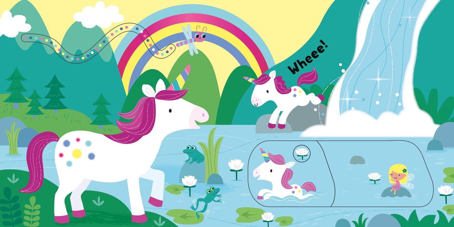 Carte copii - Baby's Very First Slide and See Unicorns, Usborne