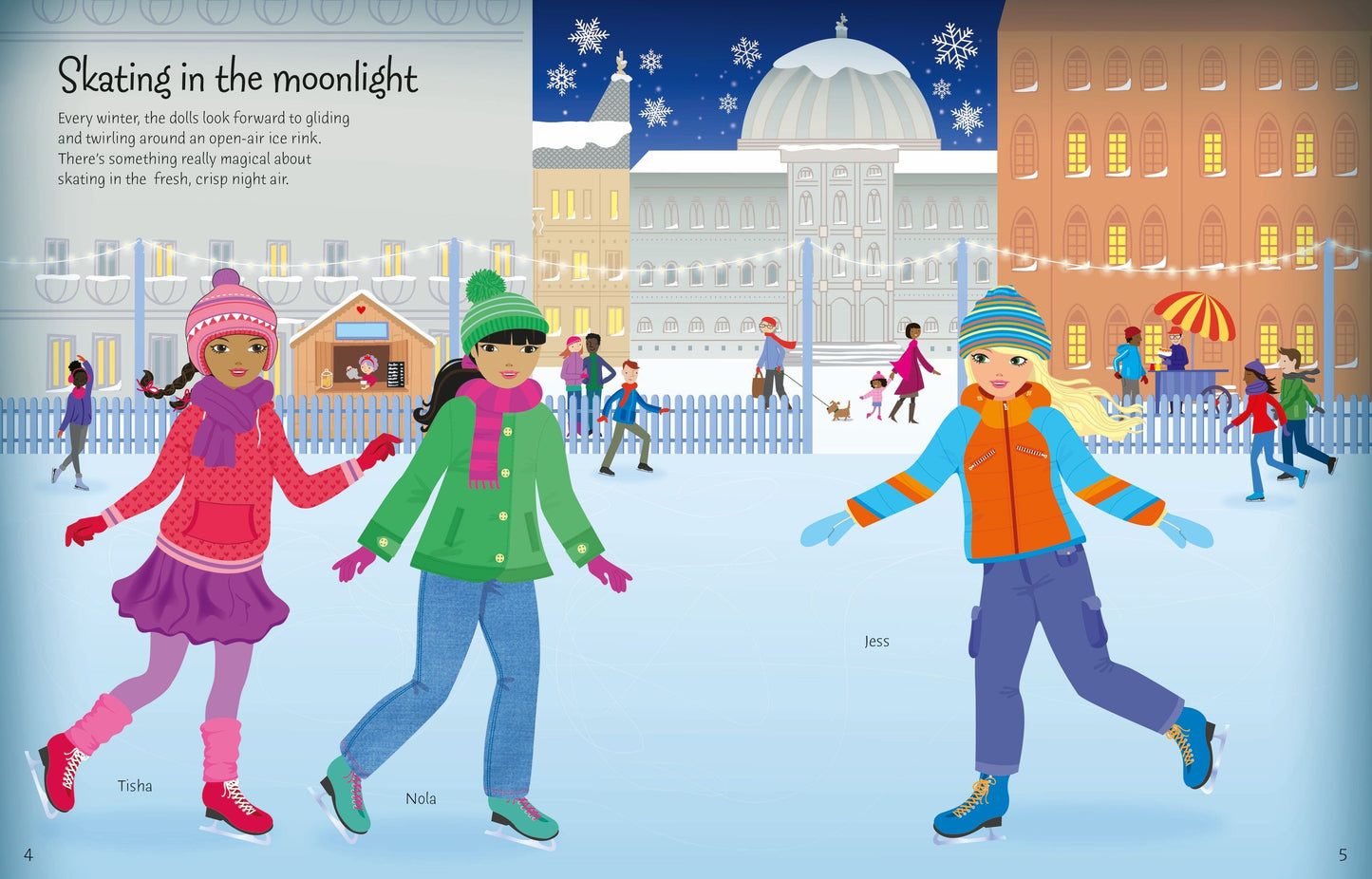 Carte stickere - Sticker Dolly Dressing Winter Wonderland, Usborne