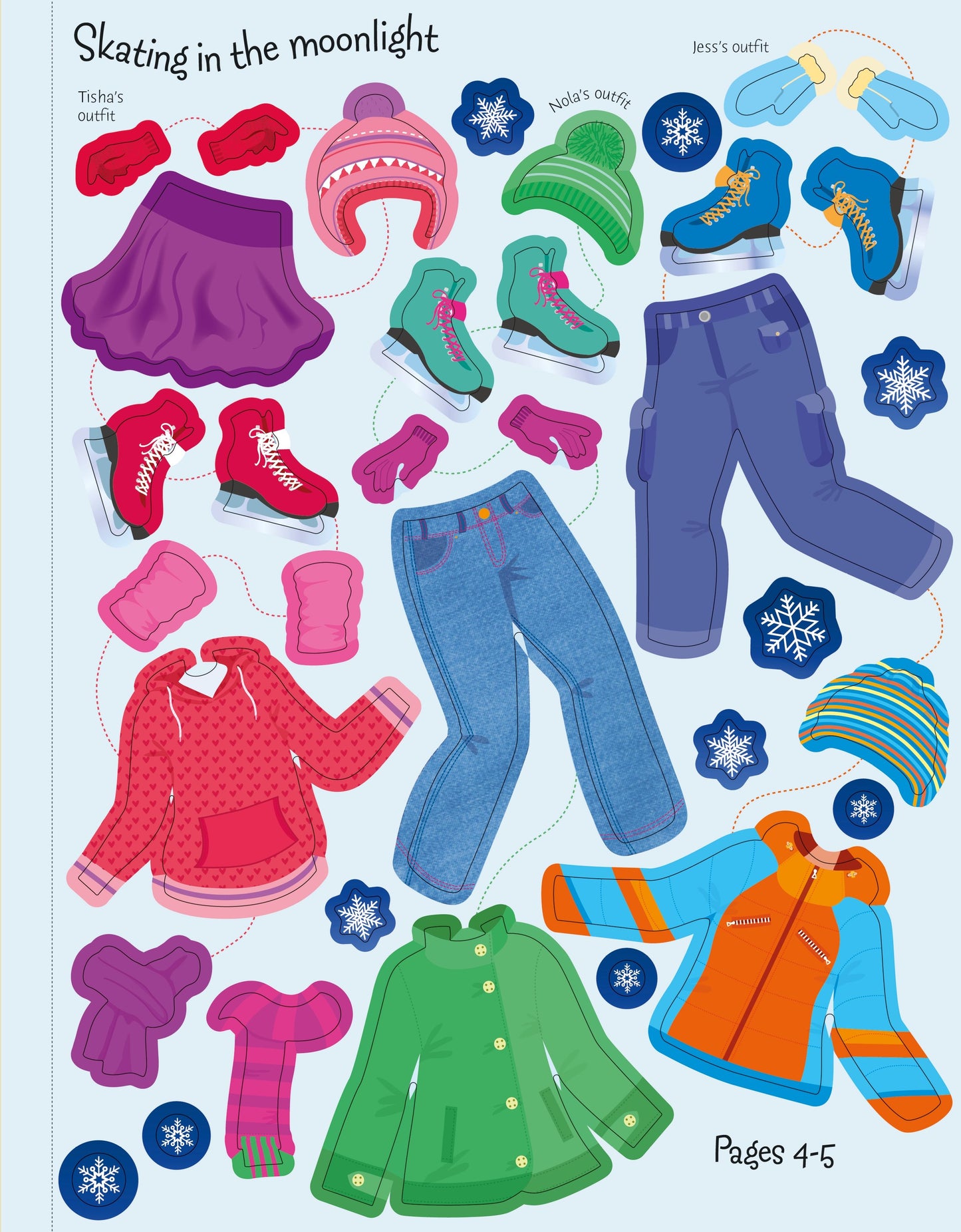 Carte stickere - Sticker Dolly Dressing Winter Wonderland, Usborne