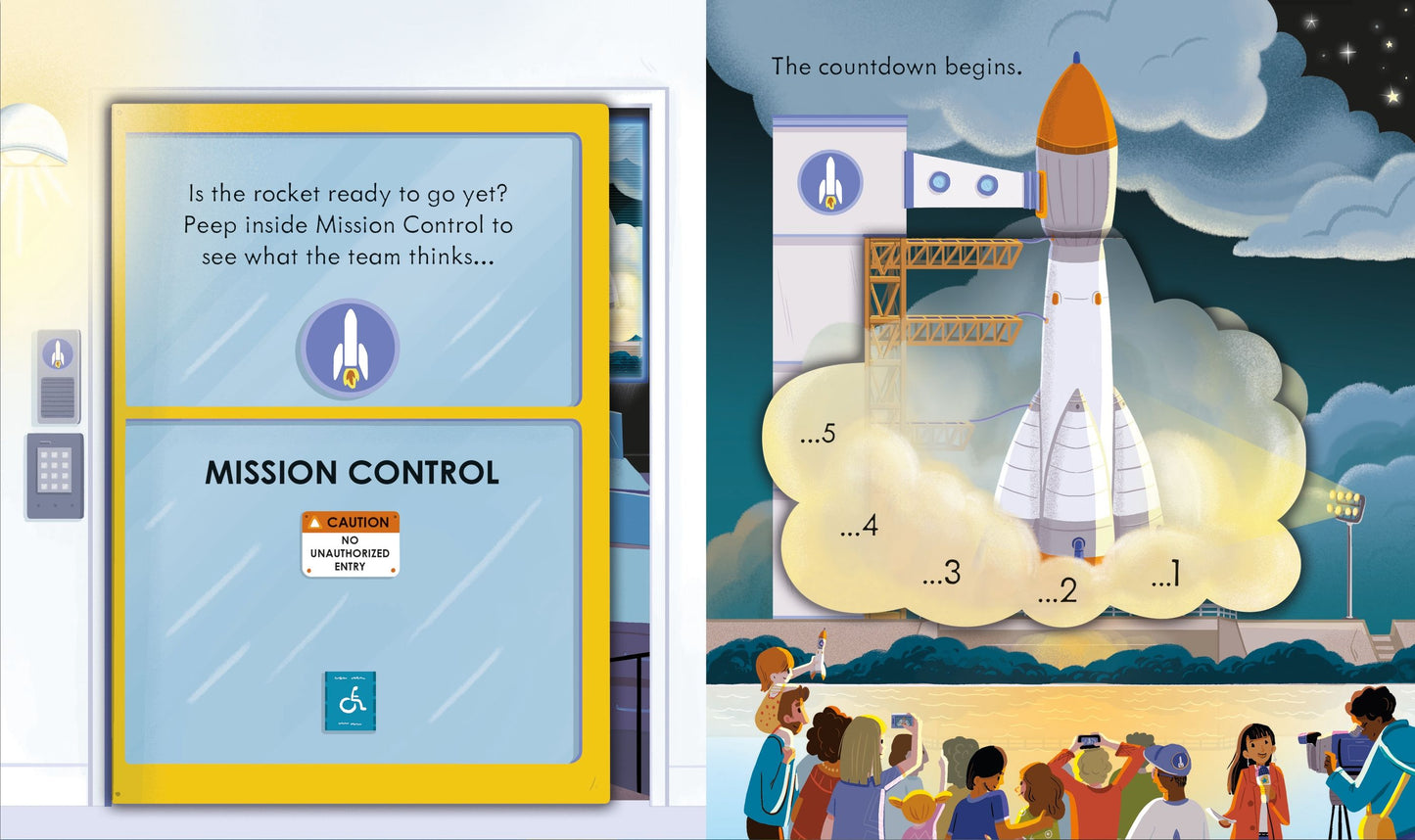 Carte copii - Peep Inside How A Rocket Works, Usborne