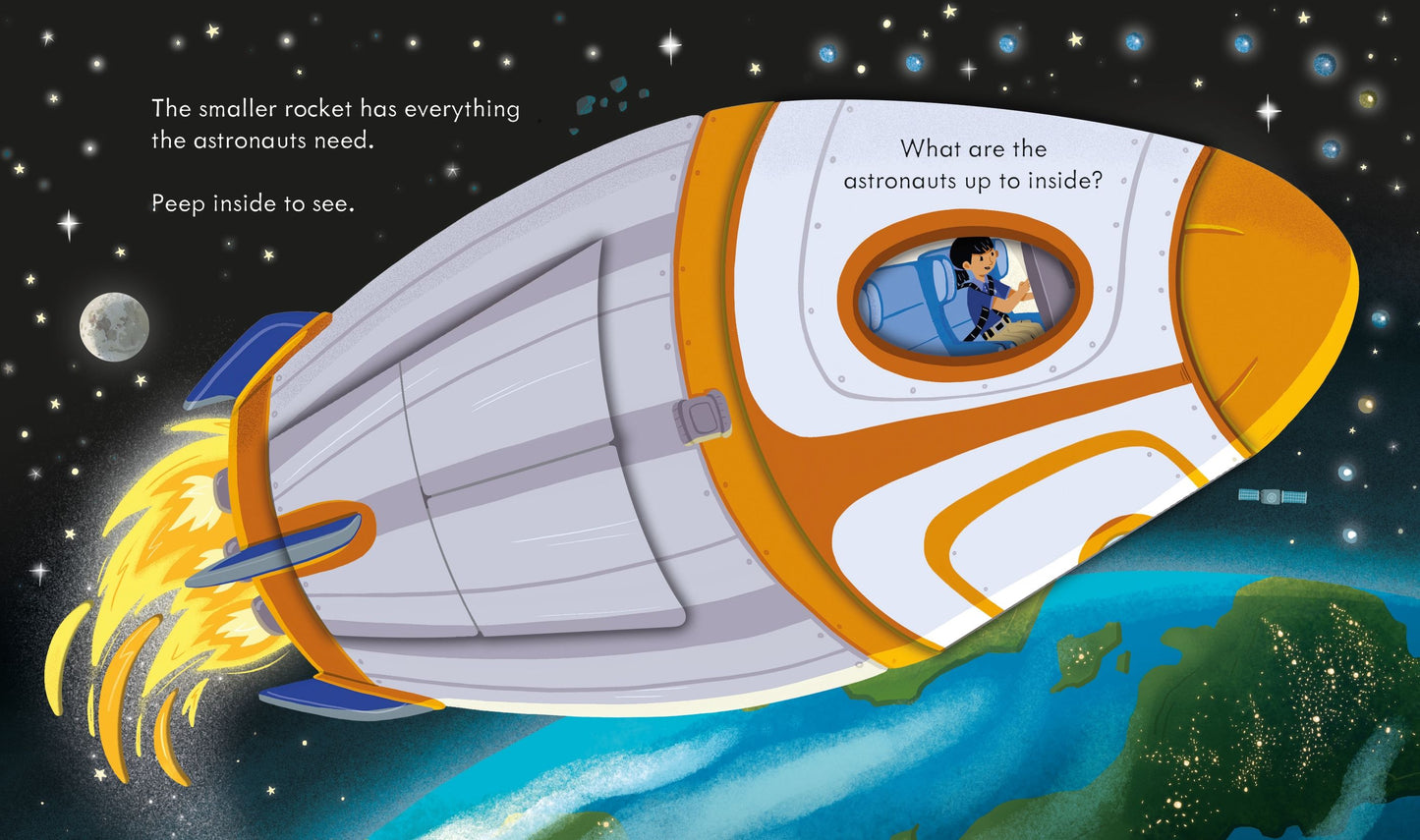 Carte copii - Peep Inside How A Rocket Works, Usborne