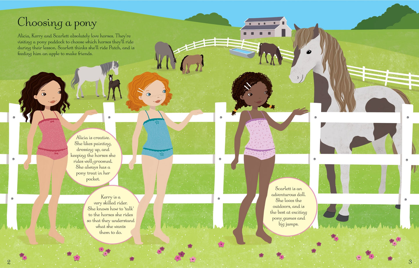Carte stickere - Sticker Dolly Dressing At the Stables, Usborne