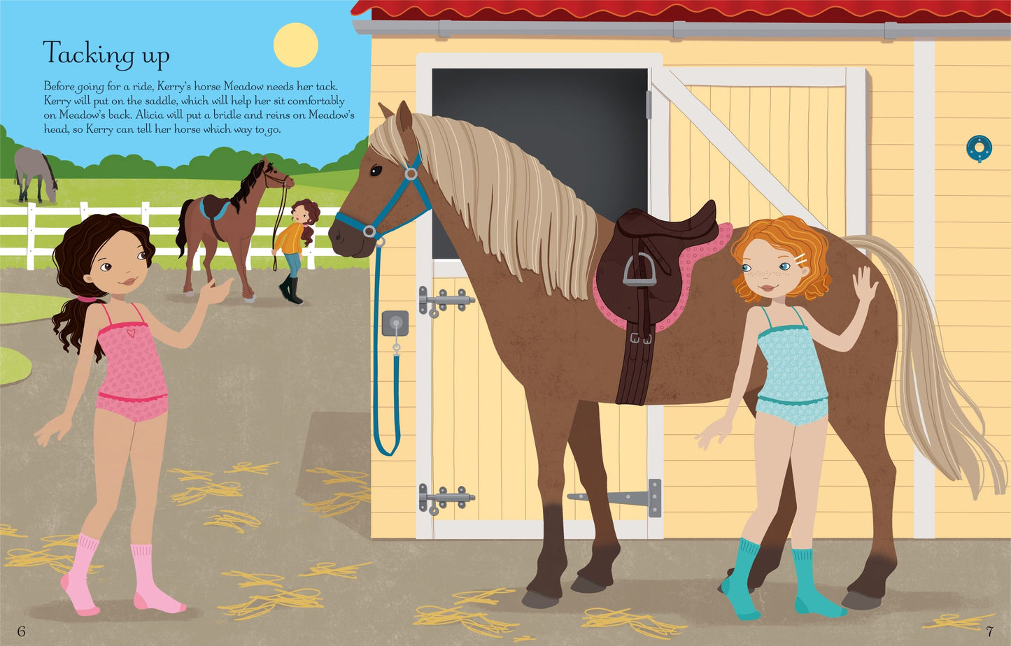 Carte stickere - Sticker Dolly Dressing At the Stables, Usborne