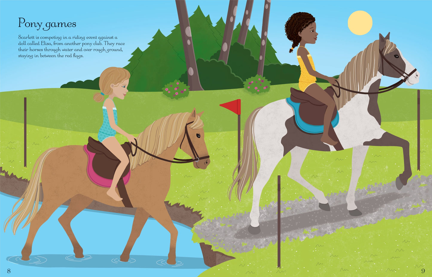 Carte stickere - Sticker Dolly Dressing At the Stables, Usborne