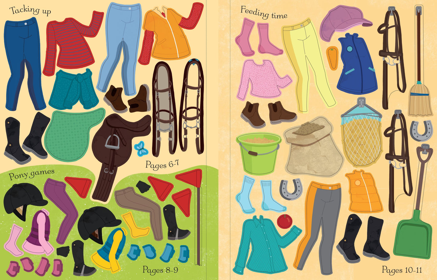 Carte stickere - Sticker Dolly Dressing At the Stables, Usborne
