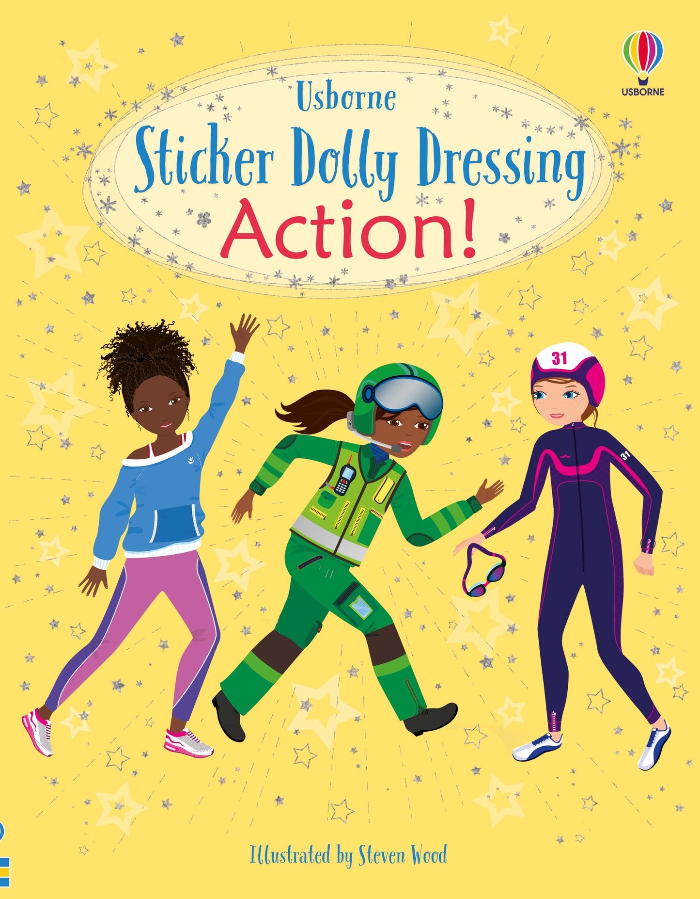 Carte stickere - Sticker Dolly Dressing Action, Usborne