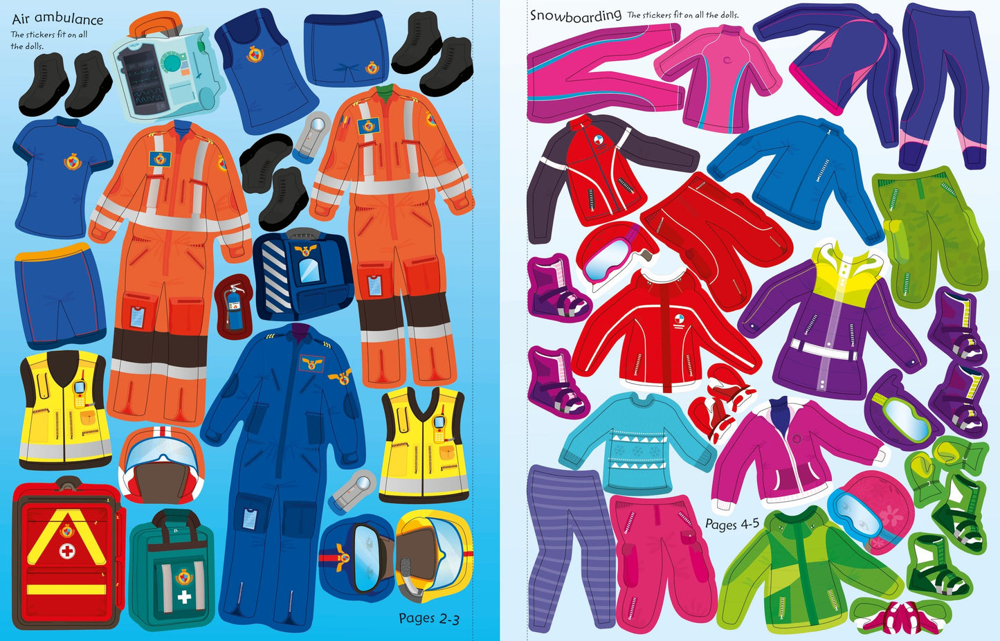 Carte stickere - Sticker Dolly Dressing Action, Usborne