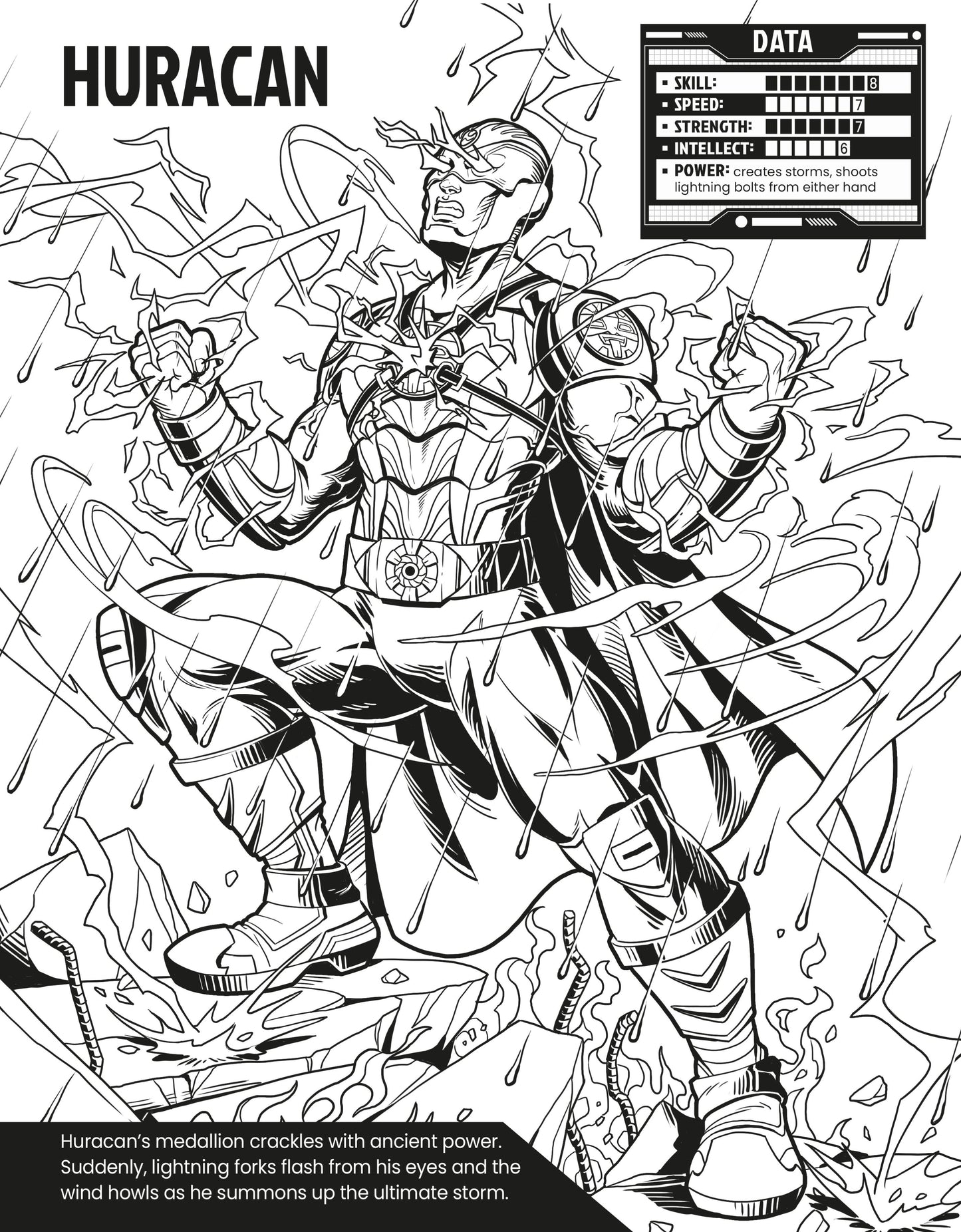 Carte colorat - Colour Your Own Superheroes, Usborne