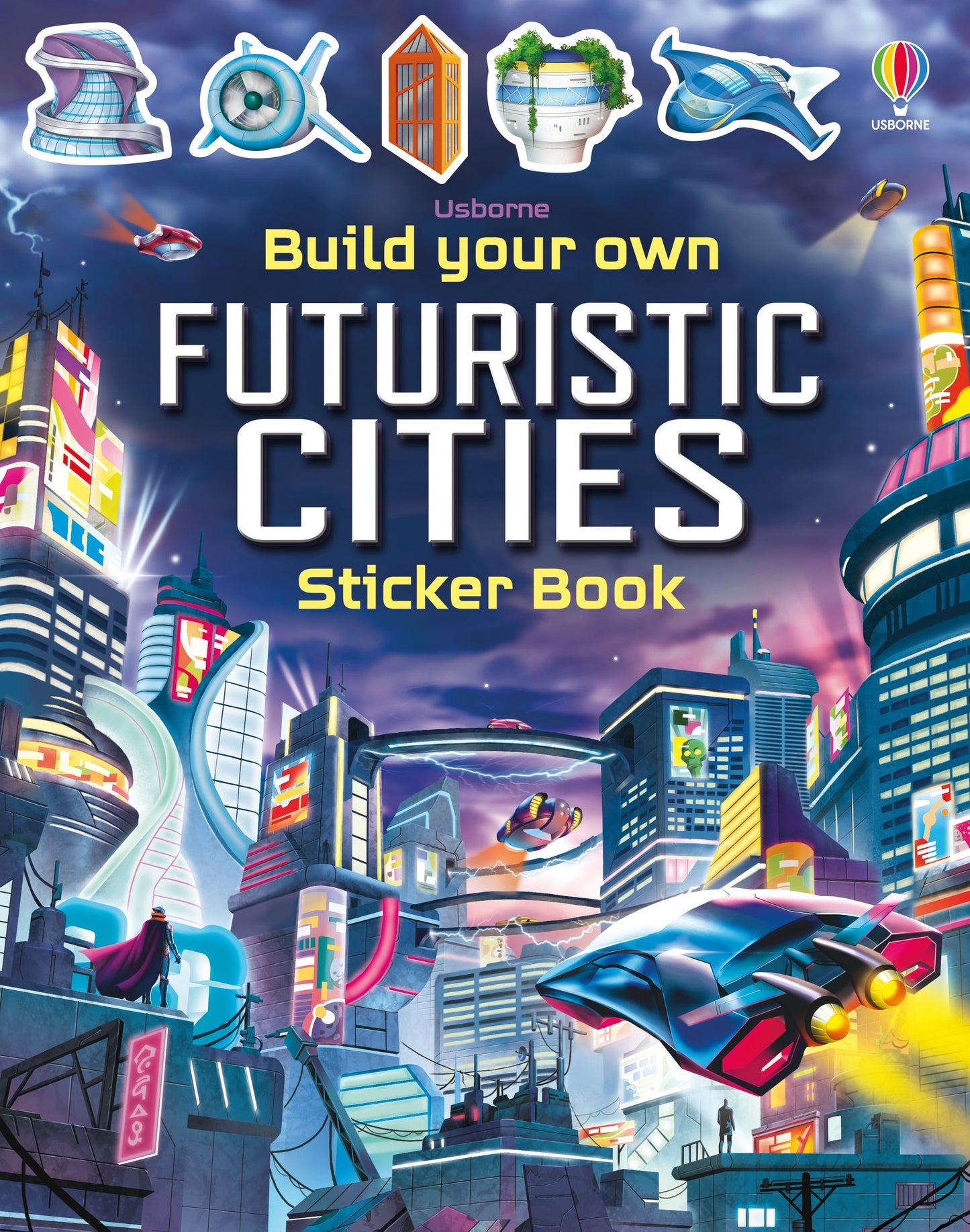 Carte stickere copii - Build Your Own Futuristic Cities, Usborne